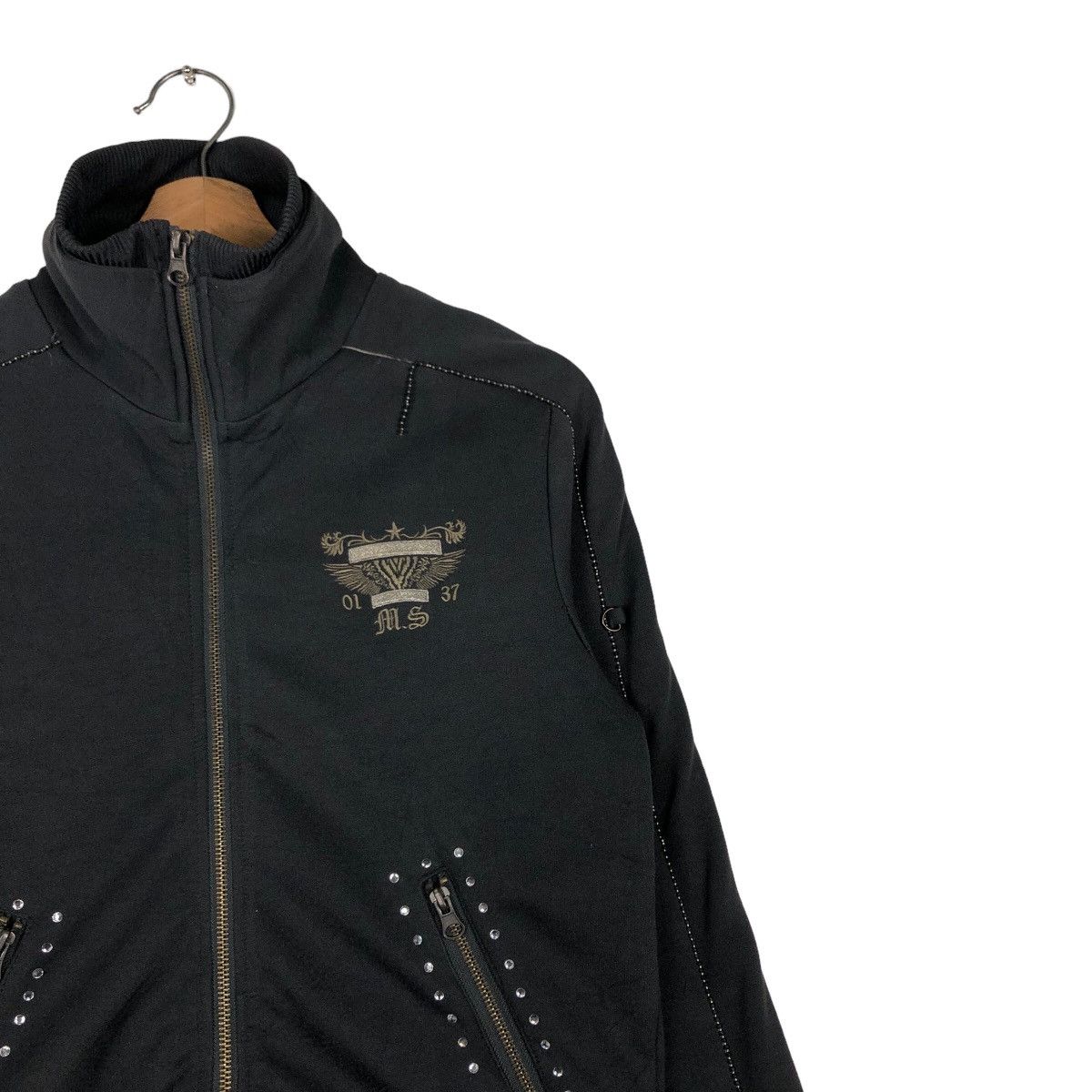 Japanese Brand 🔥Vintage Biker Jacket Midas Punk Design Over Print Big Logo Size US S / EU 44-46 / 1 - 6 Thumbnail