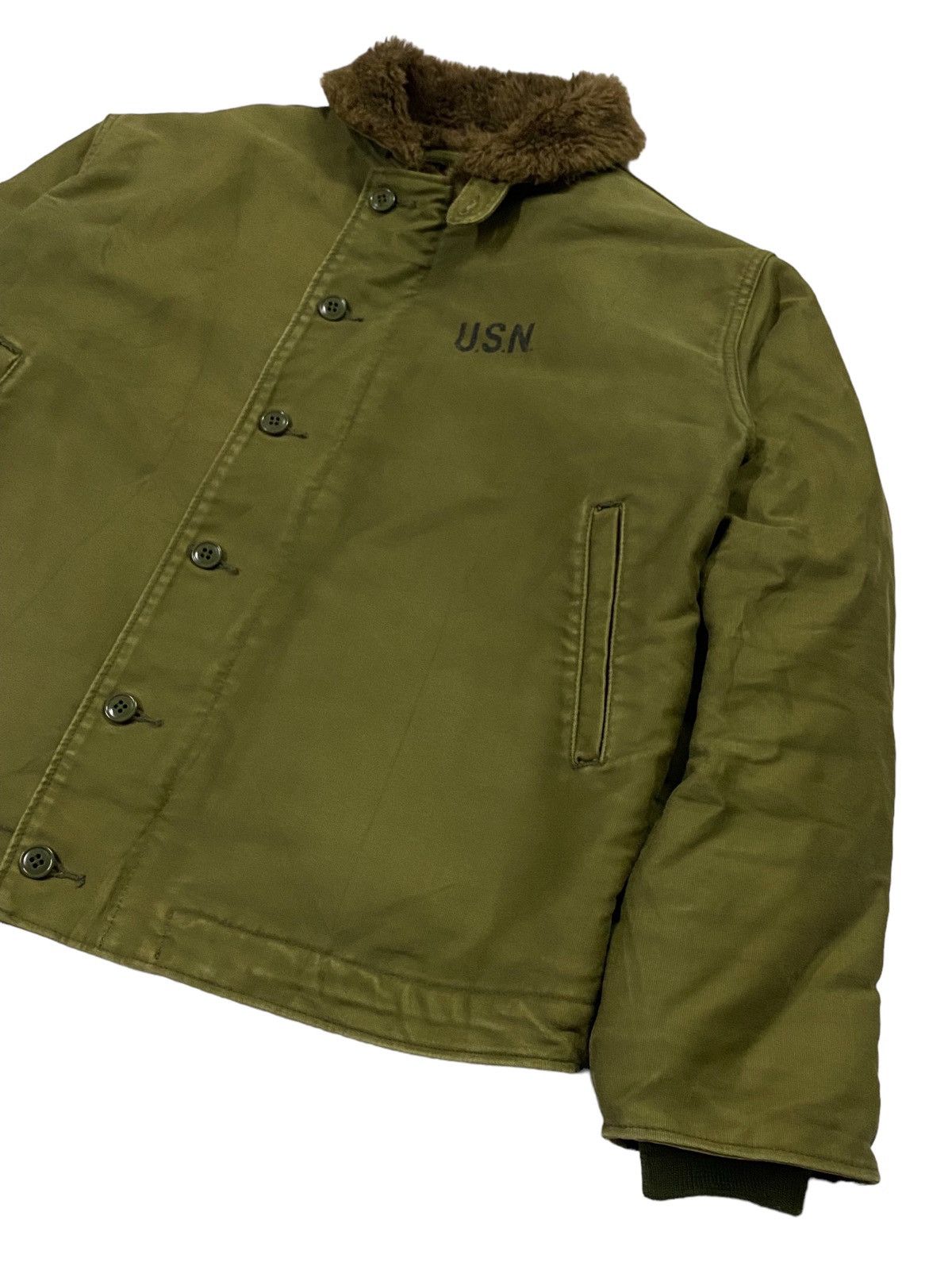 Vintage Vintage Houston U.S.N Navy N-1 Deck Jacket Size US L / EU 52-54 / 3 - 17 Thumbnail
