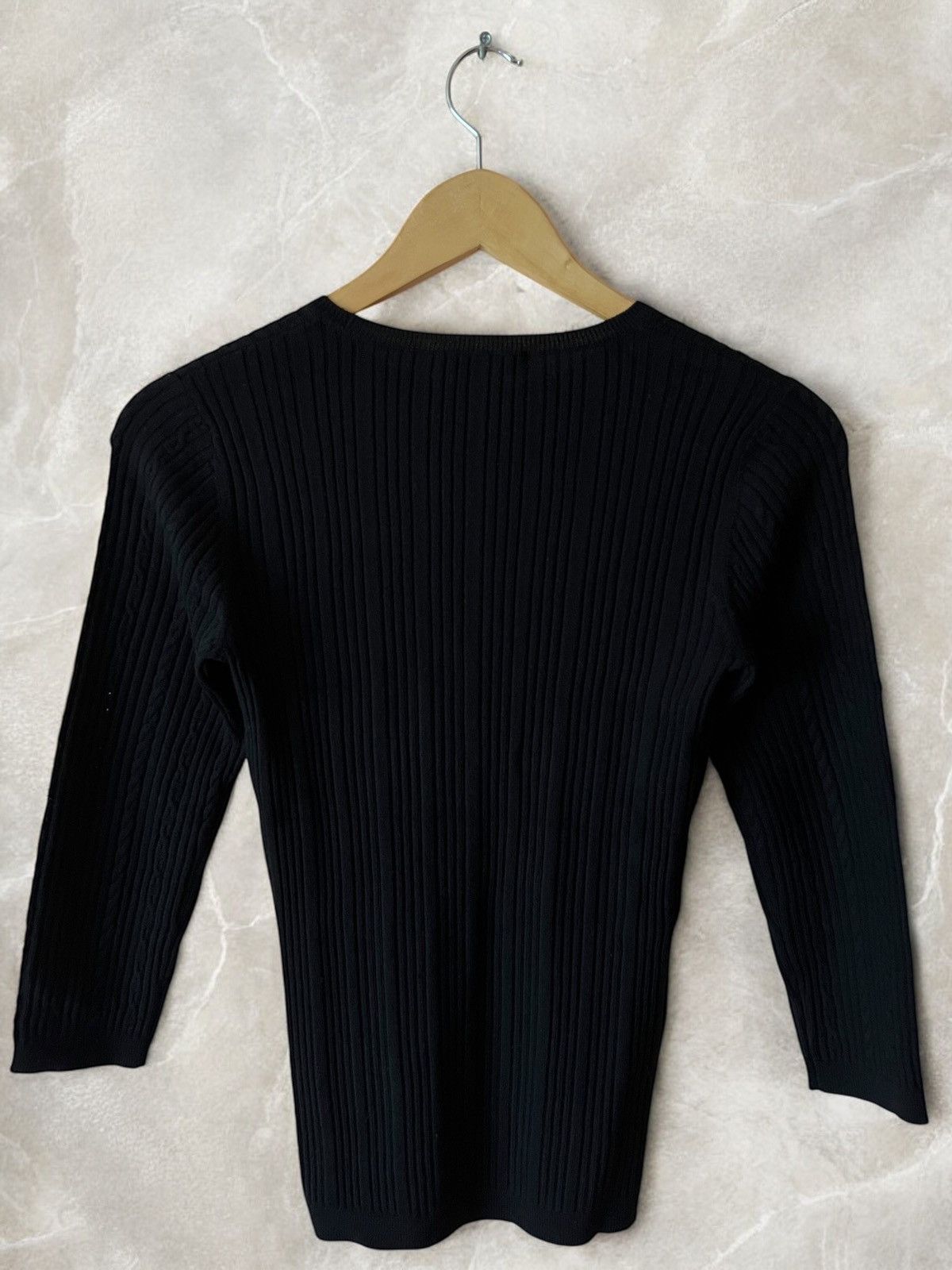 Celine × Designer CELINE CABLE KNIT 100% LAINE WOOL EXCLUSIVE SWEATER BLOUSE Size M / US 6-8 / IT 42-44 - 7 Thumbnail