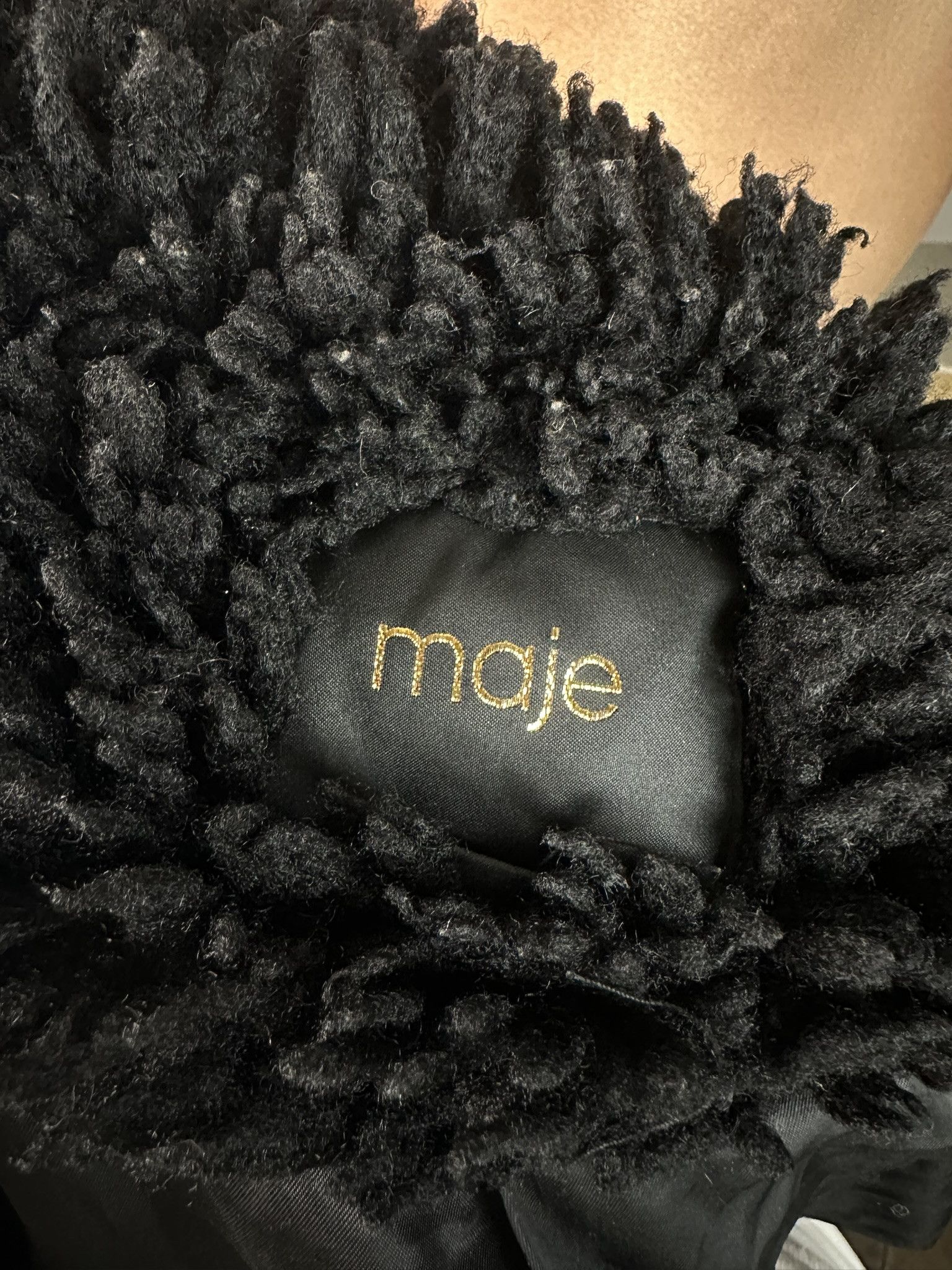 Maje Maje Avant Garde Sherpa Coat Size L / US 10 / IT 46 - 7 Thumbnail