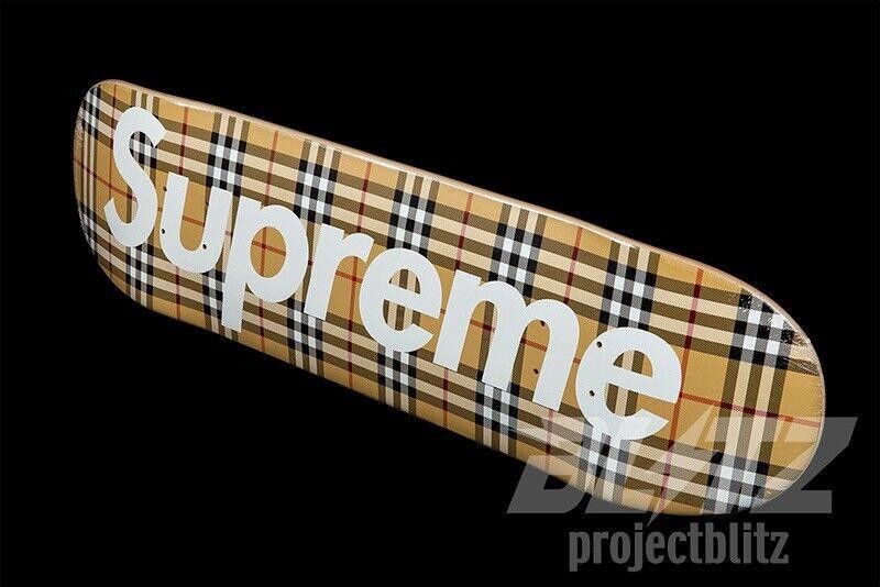 Supreme SS22 SUPREME BURBERRY SKATEBOARD DECK BEIGE 8.5" x 32.25" Size ONE SIZE - 2 Thumbnail