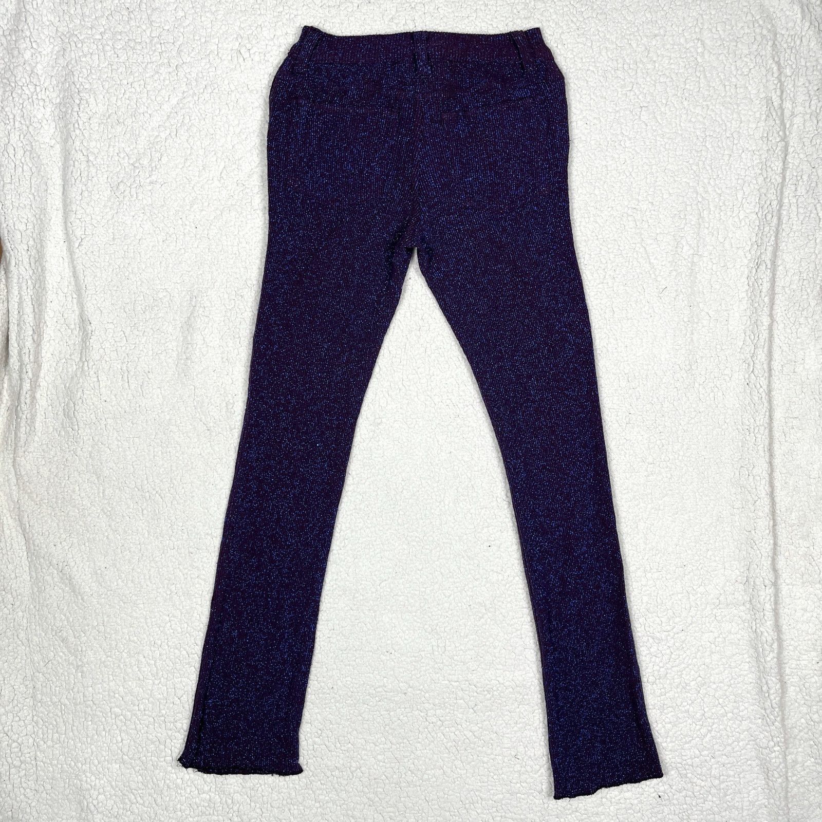 Vintage 90s Lip Service Sparkly Blue Pants Small Womens Goth