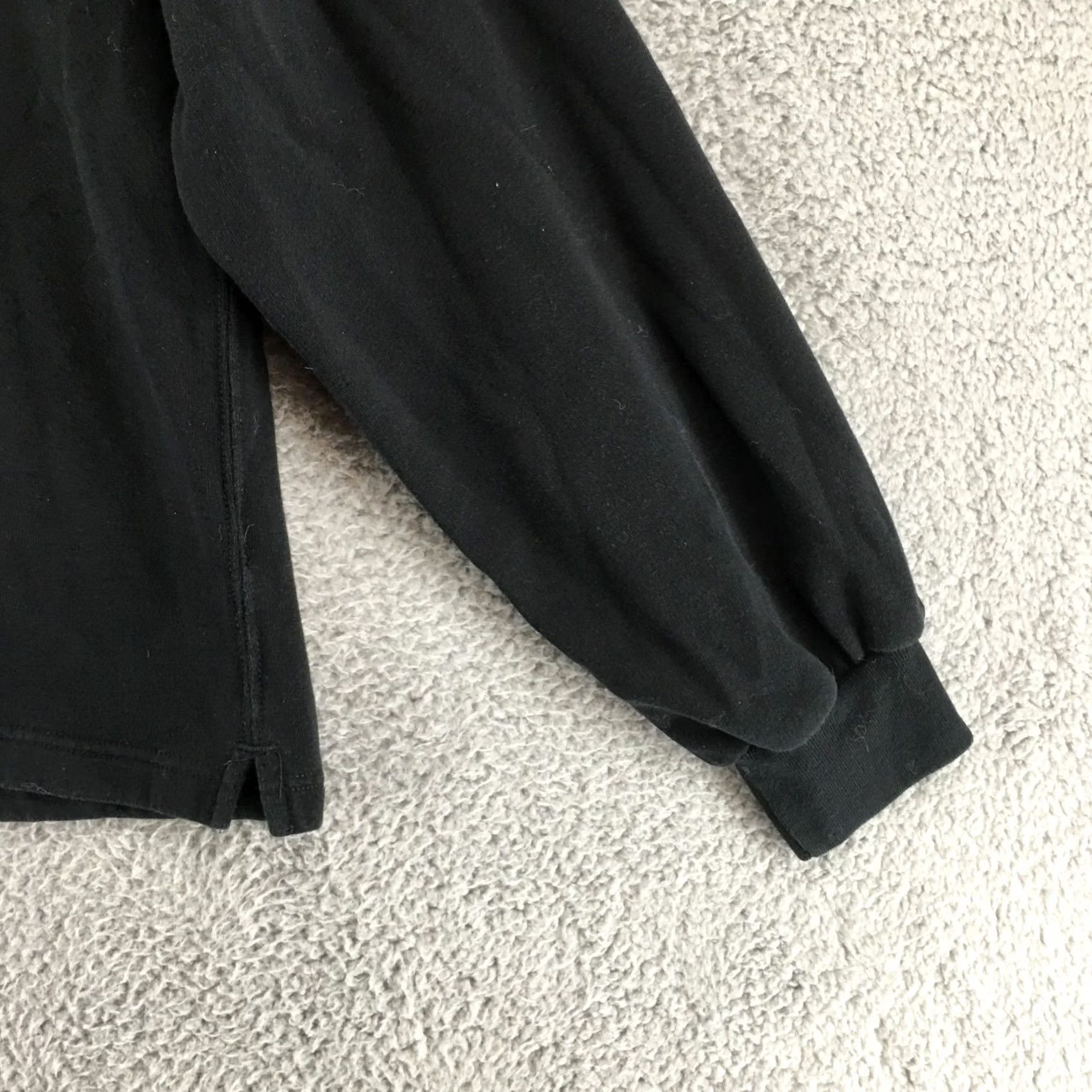 Abercrombie & Fitch Abercrombie & Fitch Sweater Womens Large Cotton Blend Fleece Lined Long Sleeve Pullover Crew Neck Black Casual Pullover L size Womens Size L / US 10 / IT 46 - 3 Thumbnail