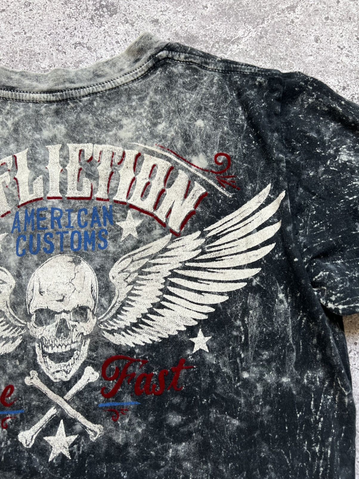 Affliction Affliction Women's Skull T-shirt Y2K Tee Size L / US 10 / IT 46 - 20 Thumbnail