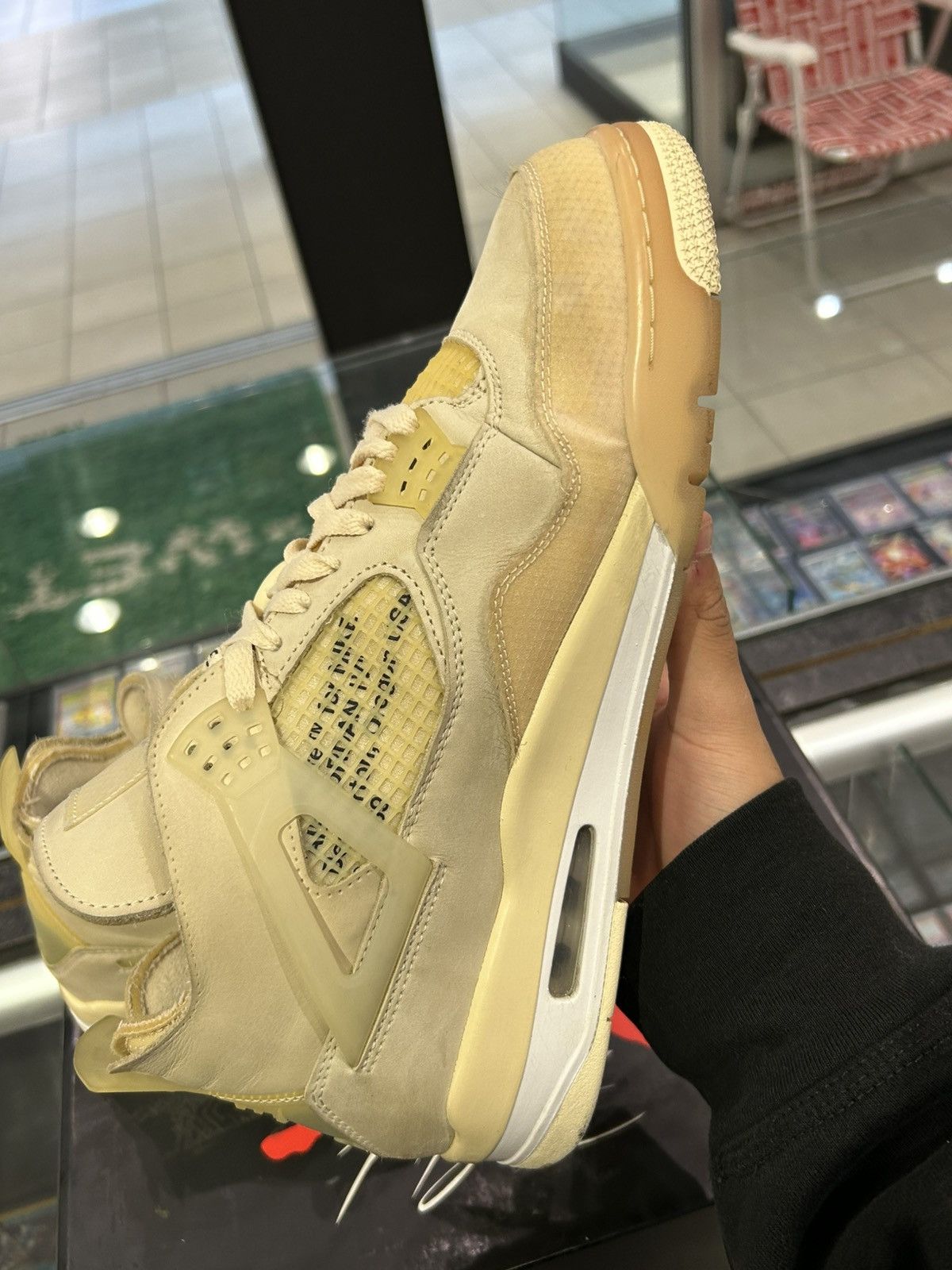 Jordan Brand × Off-White Jordan 4 OffWhite Sail Size US 11.5 / EU 44-45 - 4 Thumbnail