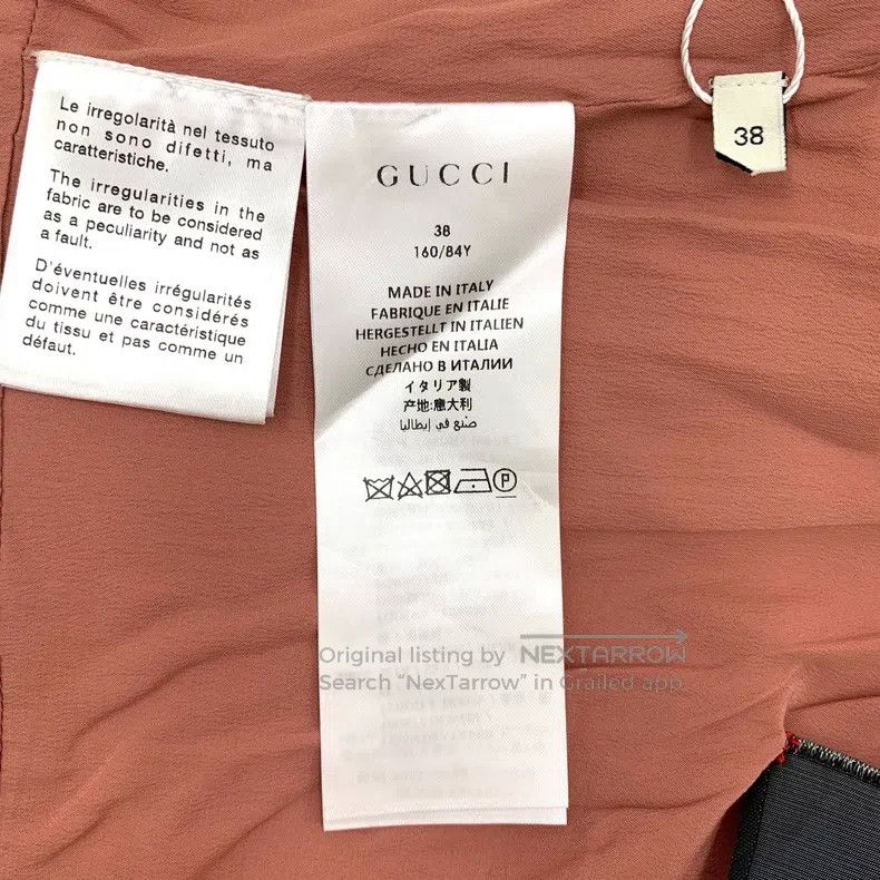 Gucci gucci Colour-blocked mulberry silk round-neck short-sleeve Size XS / US 0-2 / IT 36-38 - 8 Thumbnail