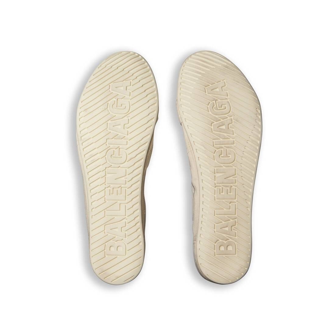 Balenciaga o1tr1nto1025 Paris Ultra Flat High Top Sneakers in Ivory Size US 6 / EU 39 - 7 Thumbnail