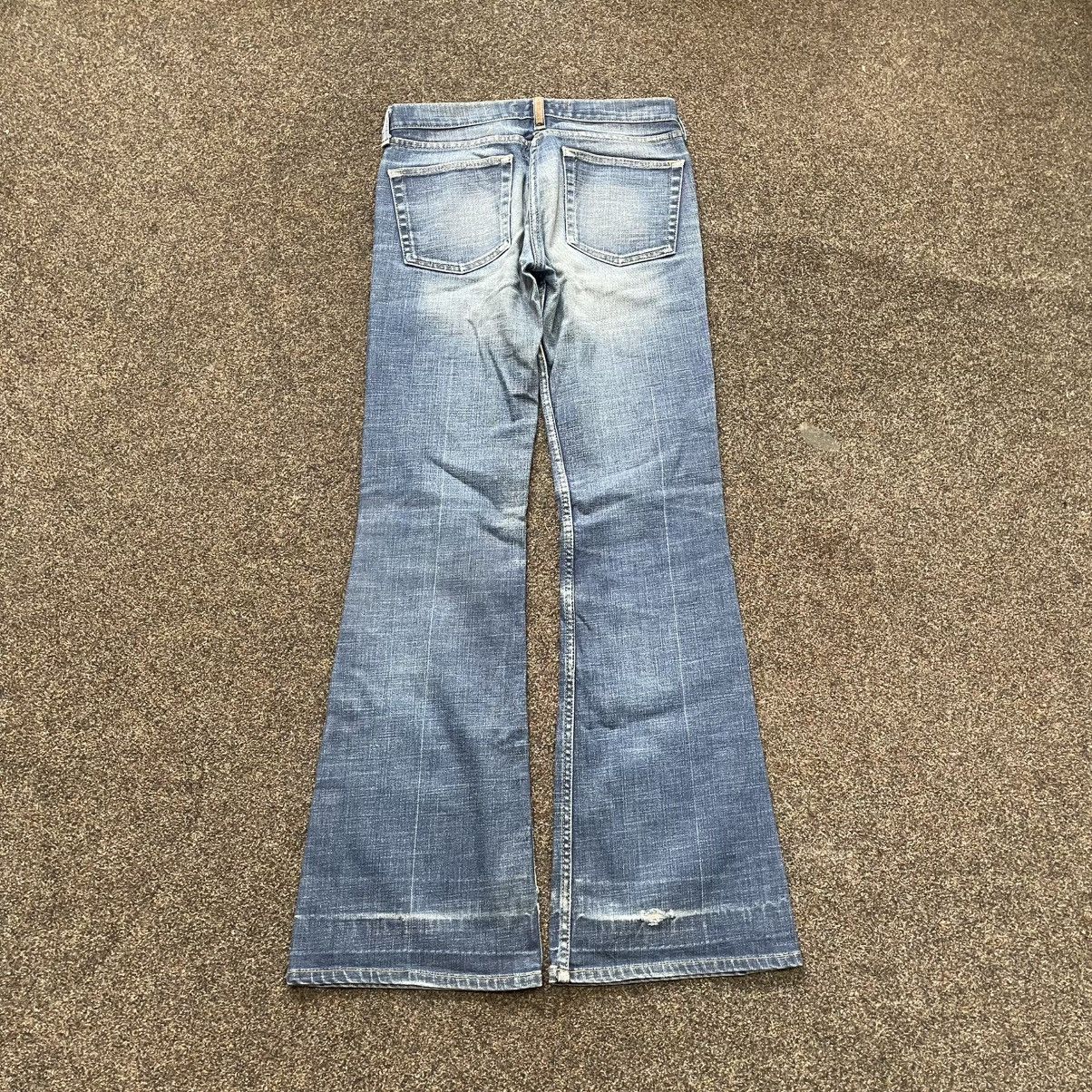 Vintage Y2K Baggy Bootcut Distressed Light Wash Jeans Streetwear Size 30" / US 8 / IT 44 - 2 Thumbnail