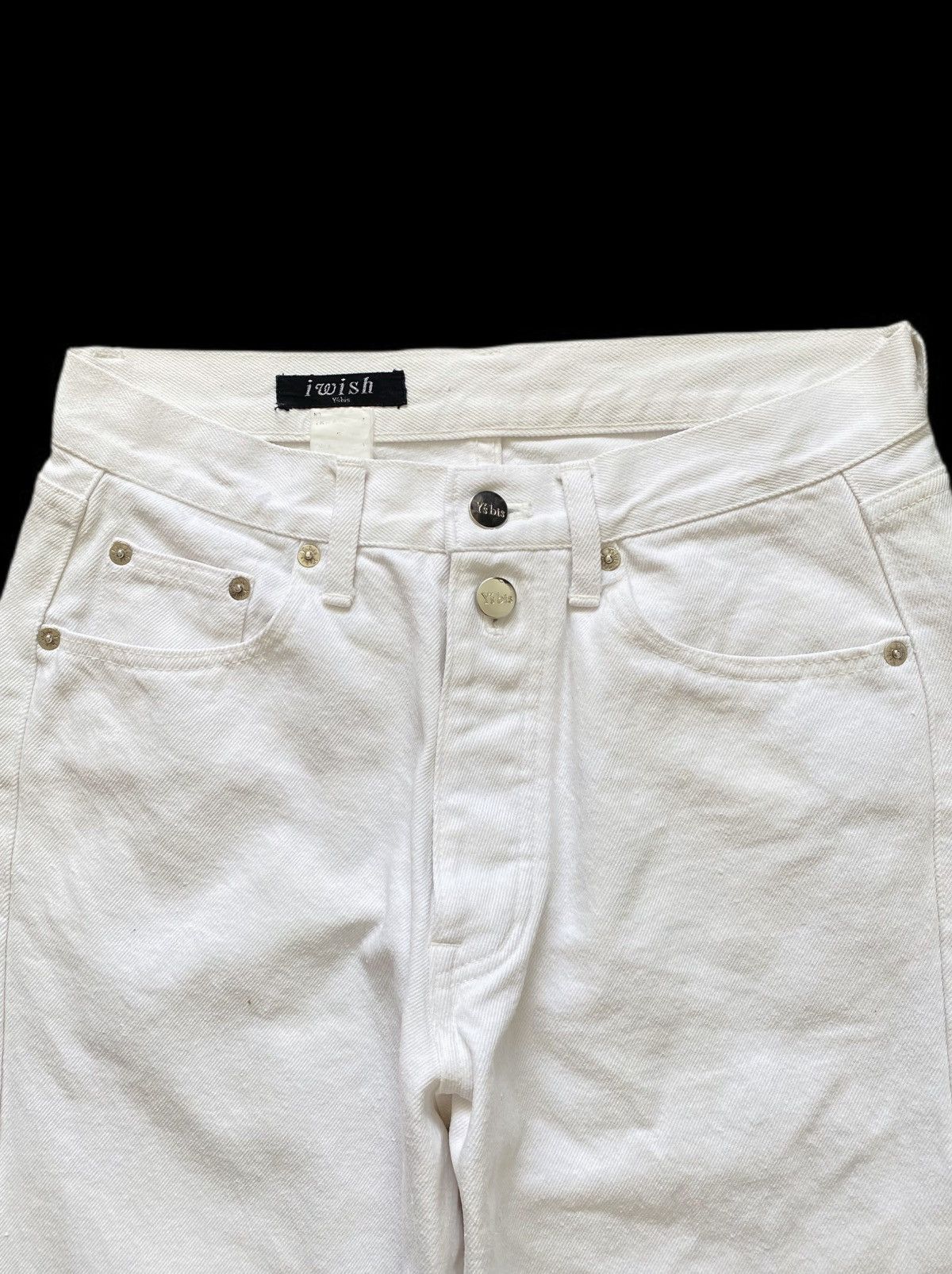Y's Vintage Iwish Y’s Bis Yohji Yamamoto Crisp White Jeans Size US 28 / EU 44 - 5 Thumbnail