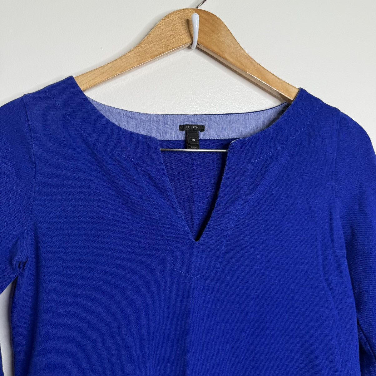 J.Crew J. Crew Royal Blue Cotton Tunic Top Women’s Size XS Casual Size XS / US 0-2 / IT 36-38 - 3 Thumbnail