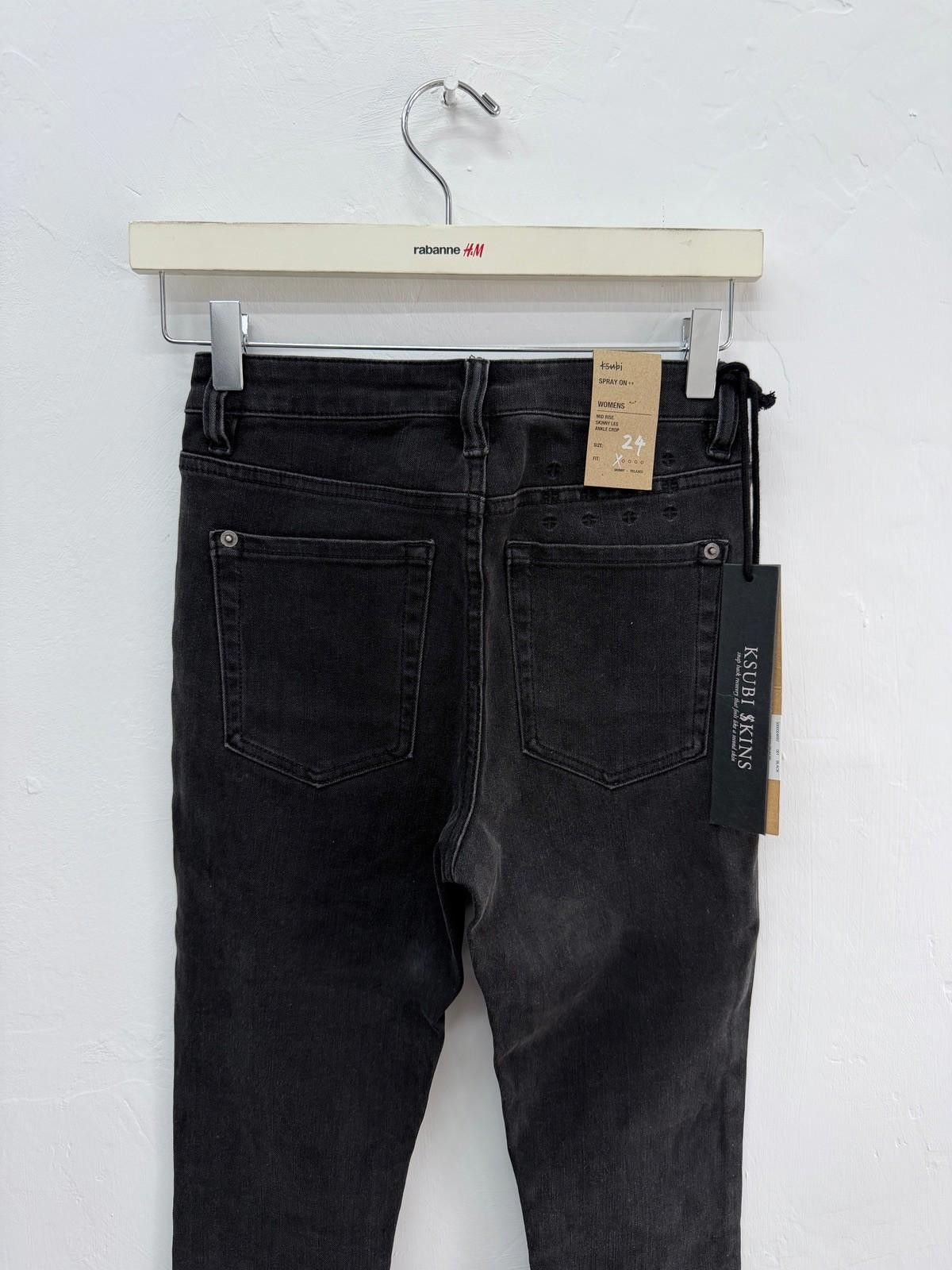 Ksubi new Ksubi womens denim jeans spray on noir black 24 6 skinny Size 24" / US 00 / IT 34 - 4 Thumbnail