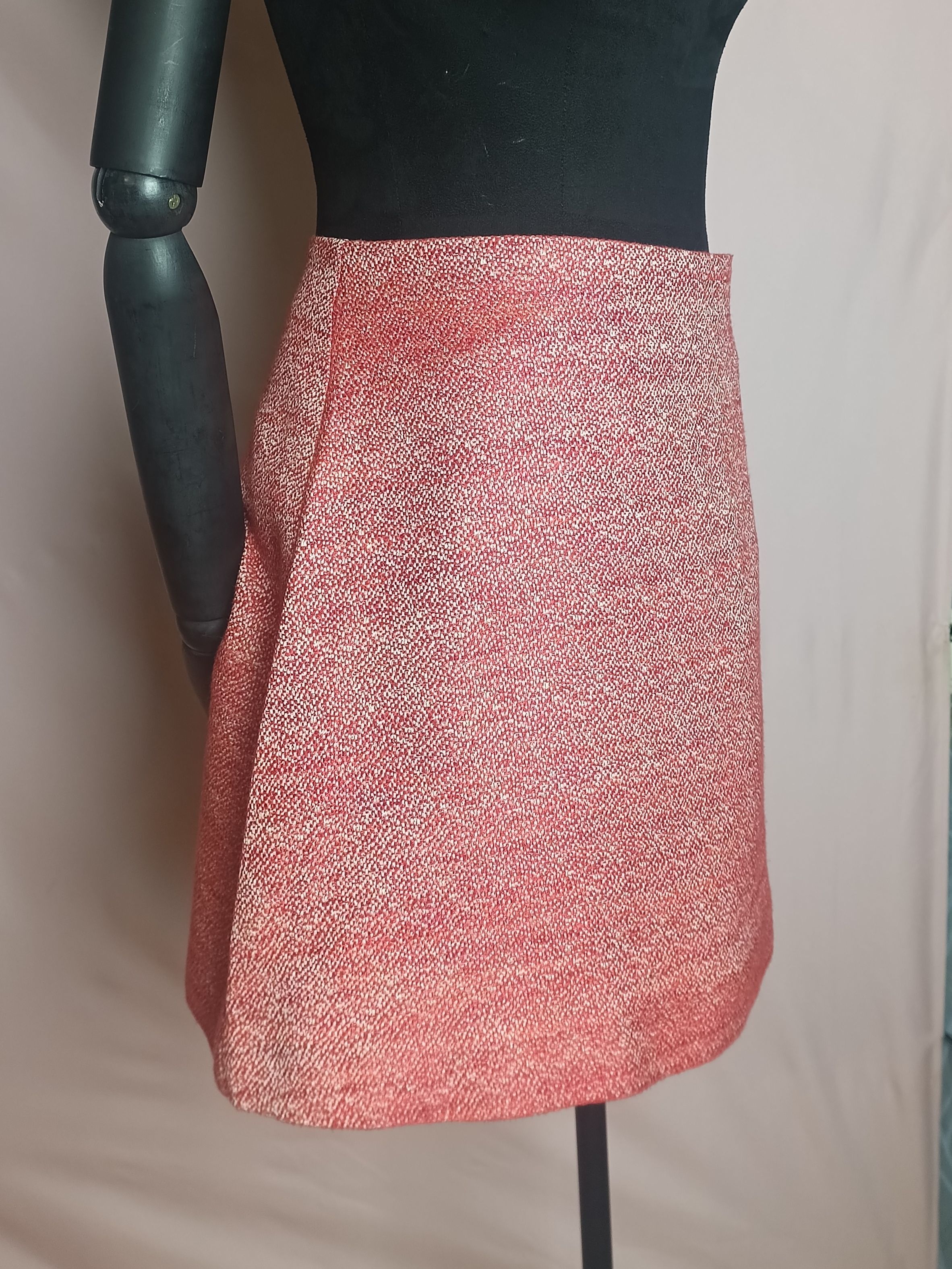 Cop Copine Cop Copine Publier Textured A-line Short Skirt EU 40 Size 27" / US 4 / IT 40 - 4 Thumbnail