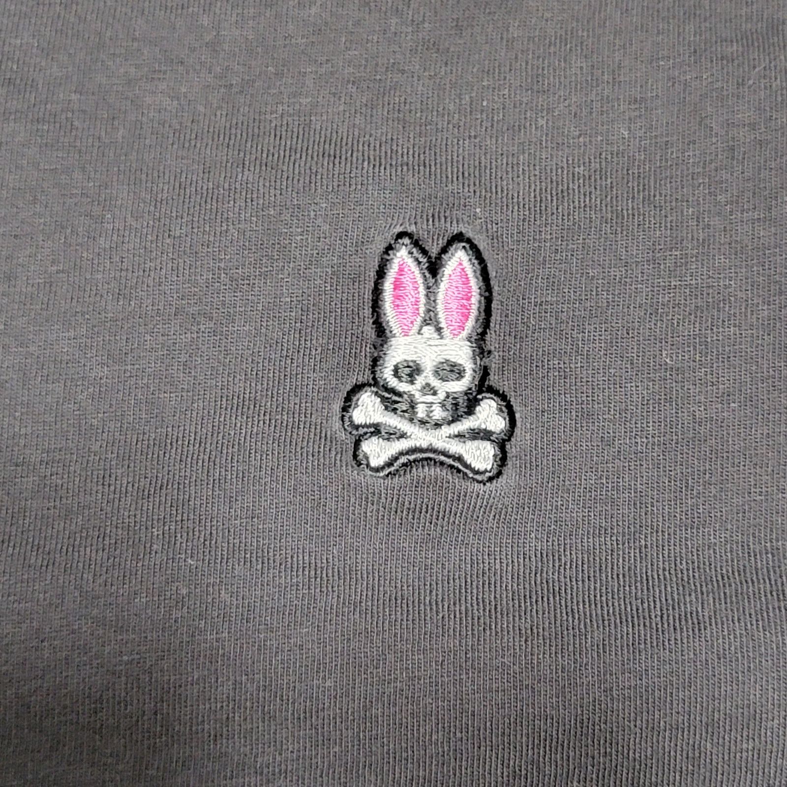Psycho Bunny Psycho Bunny Black V-Neck Unisex Tee - Size 7 (Large) Size US L / EU 52-54 / 3 - 3 Thumbnail