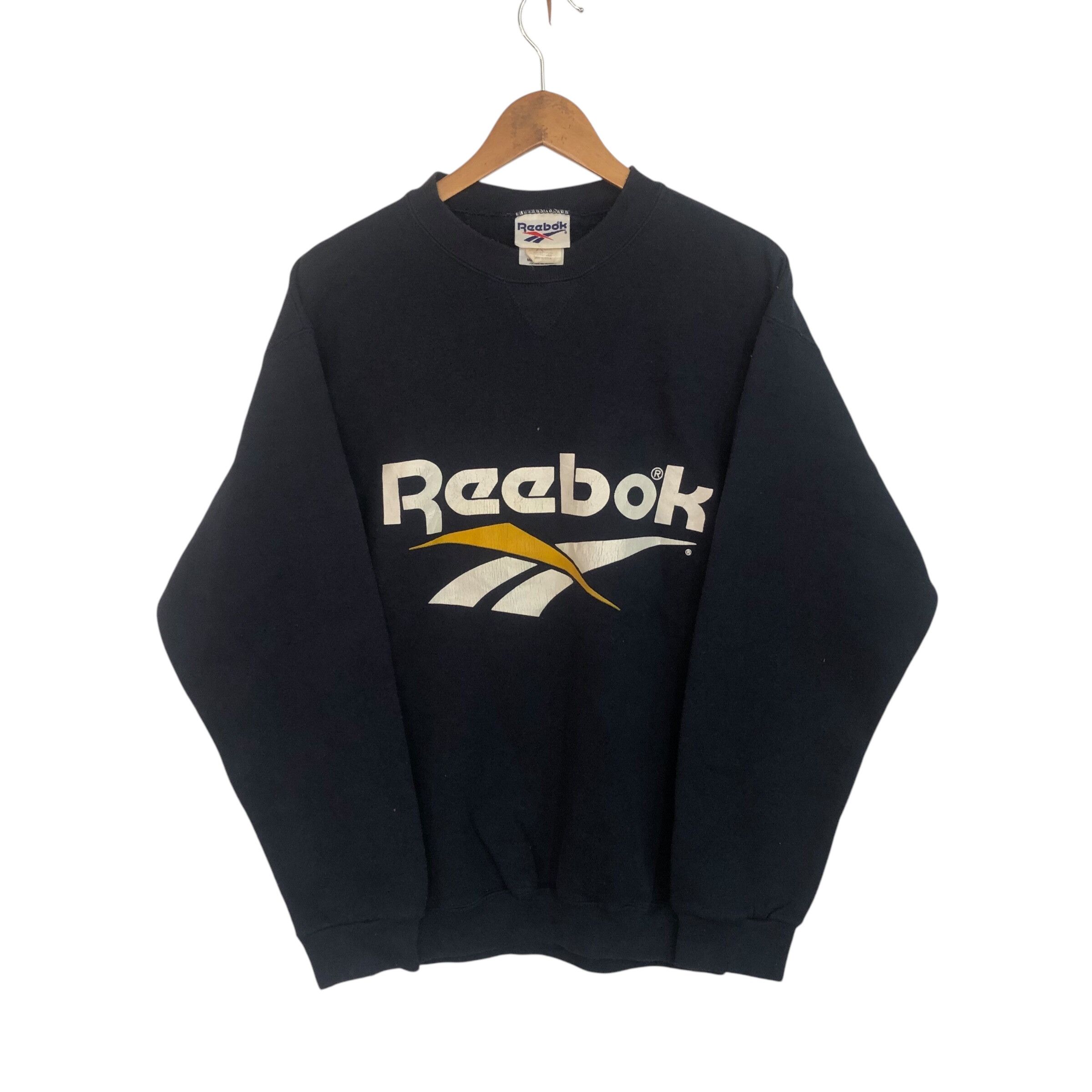 Reebok Vintage Reebok Sweatshirt 90s Big Logo Size US M / EU 48-50 / 2 - 1 Thumbnail