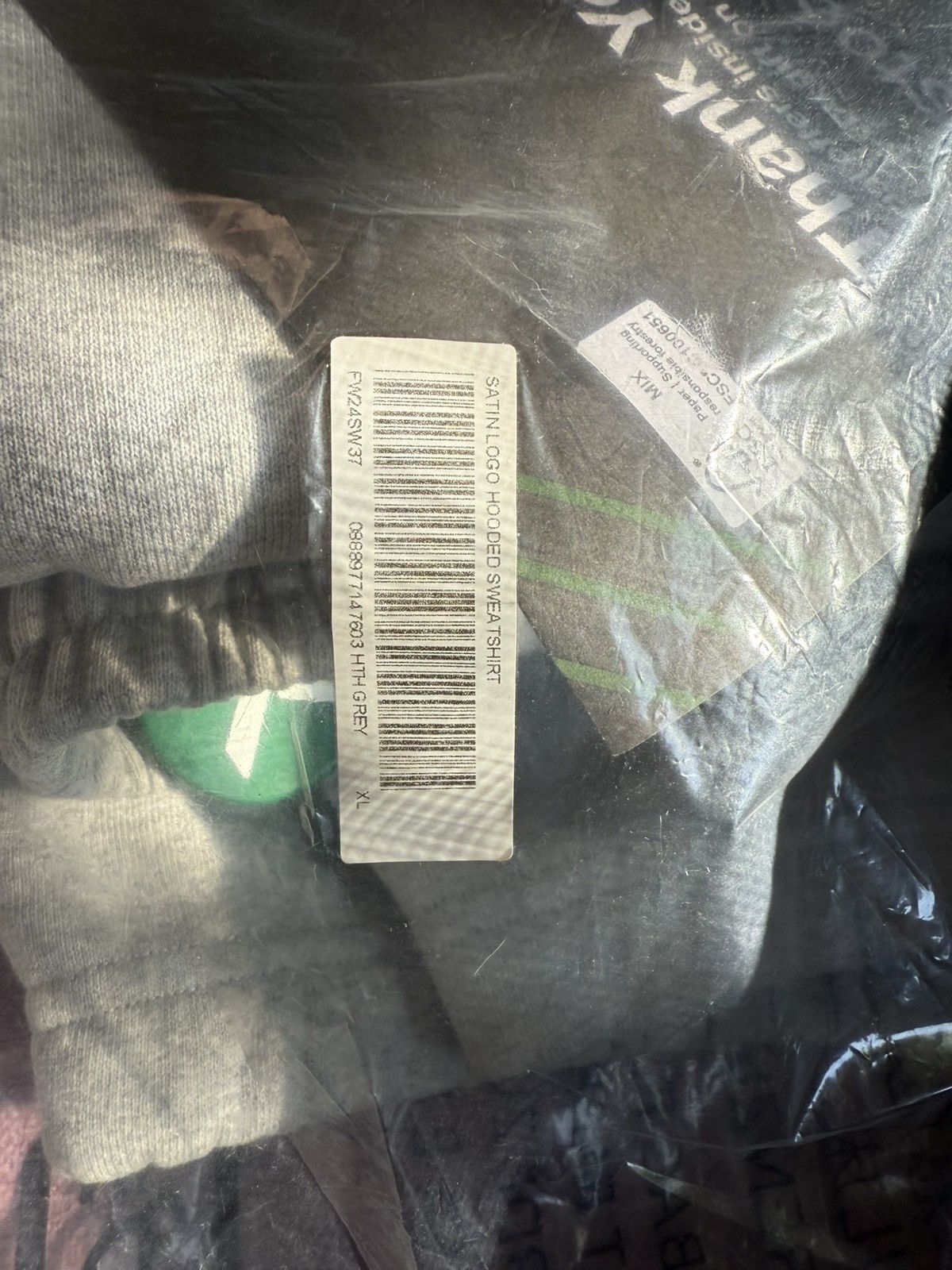 Supreme Supreme Satin Applique Sweatsuit FW24 Heather Grey Size US XL / EU 56 / 4 - 3 Thumbnail