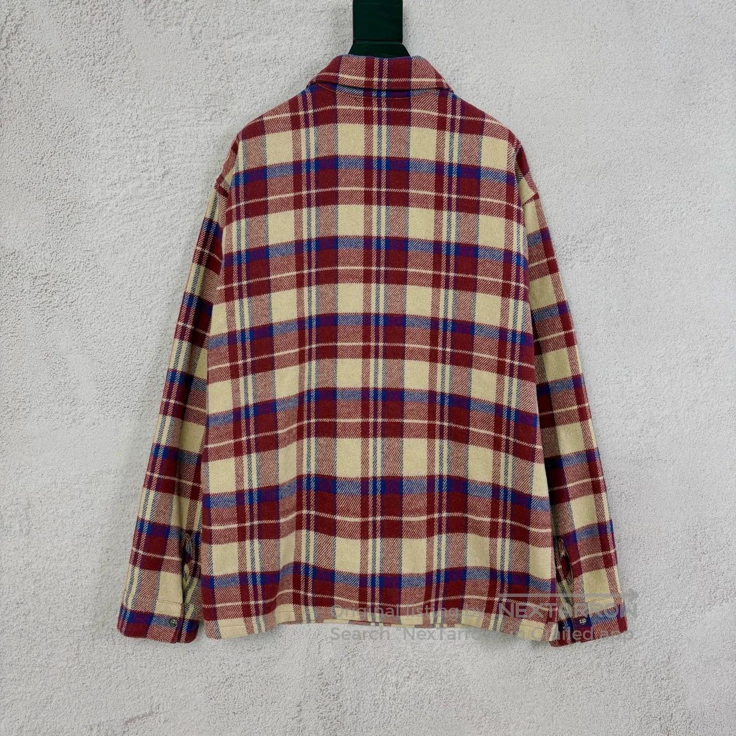 Chrome Hearts CHROME HEARTS Grid Half-Zipper Flannel Silver Jewelry Shir Size US XL / EU 56 / 4 - 2 Thumbnail
