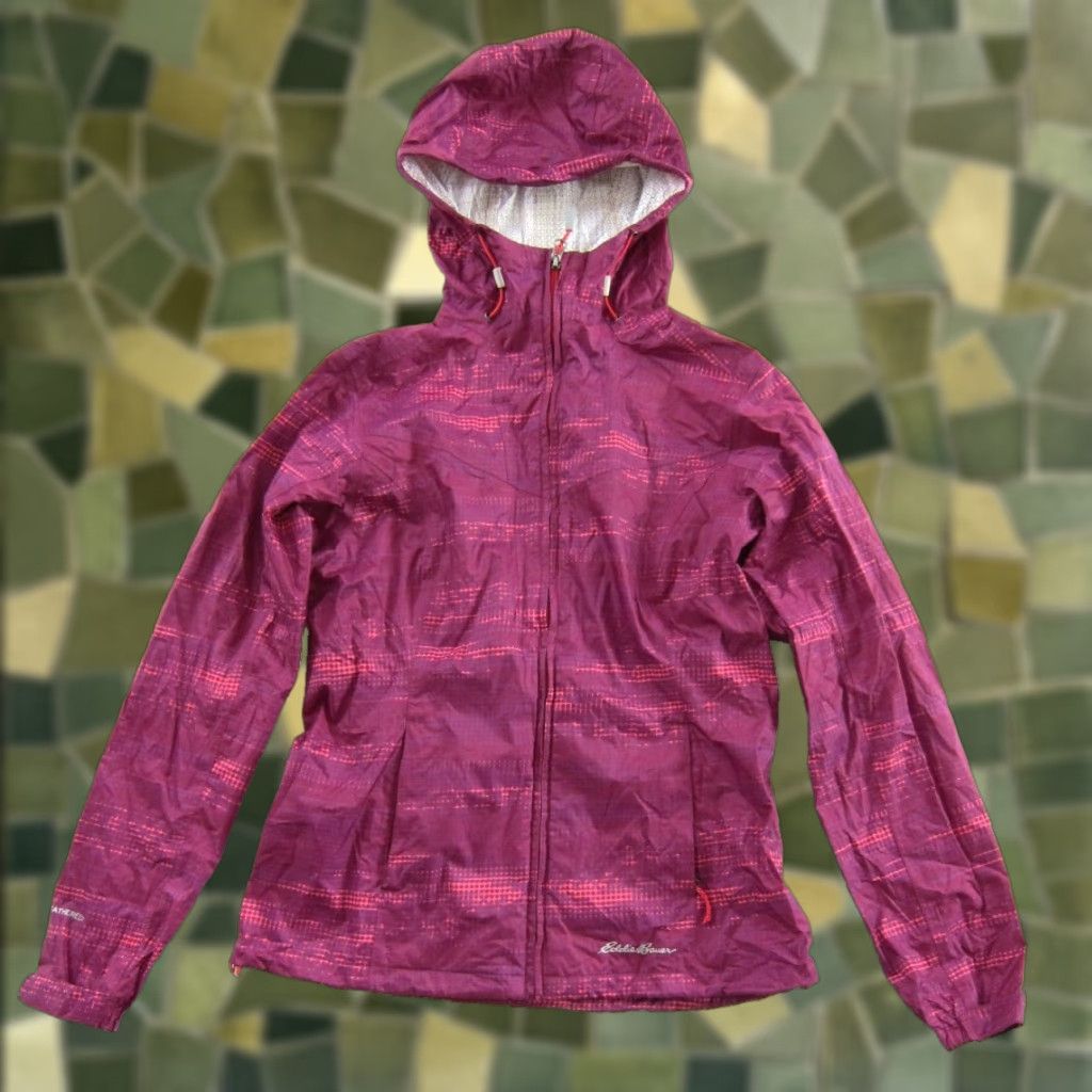 Eddie Bauer Eddie Bauer Pink 100% Nylon Hooded Waterproof Windbreaker Rain Jacket Women XS Size XS / US 0-2 / IT 36-38 - 1 Thumbnail