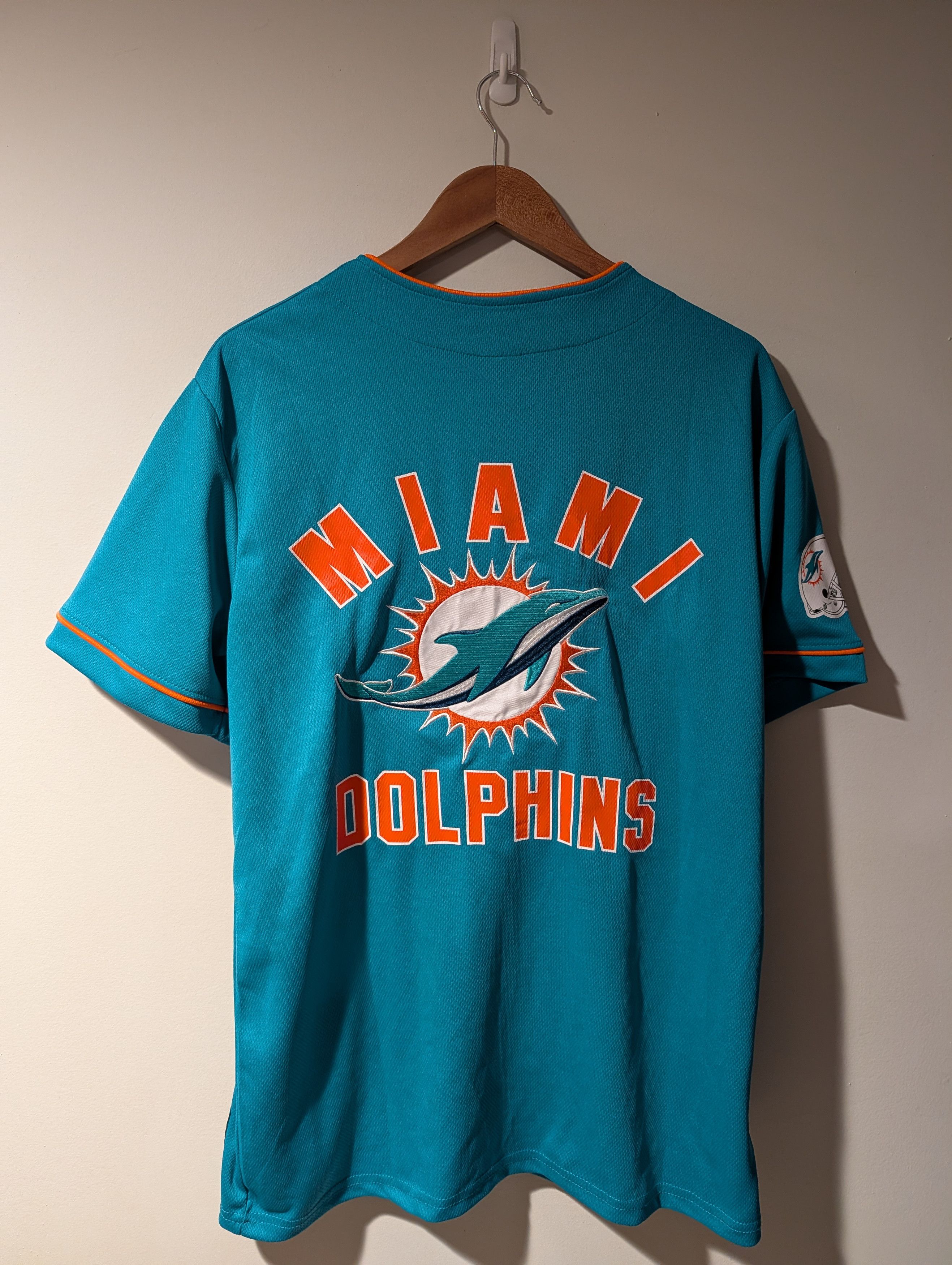 NFL Miami Dolphins Ultra Game NWT NFL Football Baseball Jersey Size US M / EU 48-50 / 2 - 1 Thumbnail