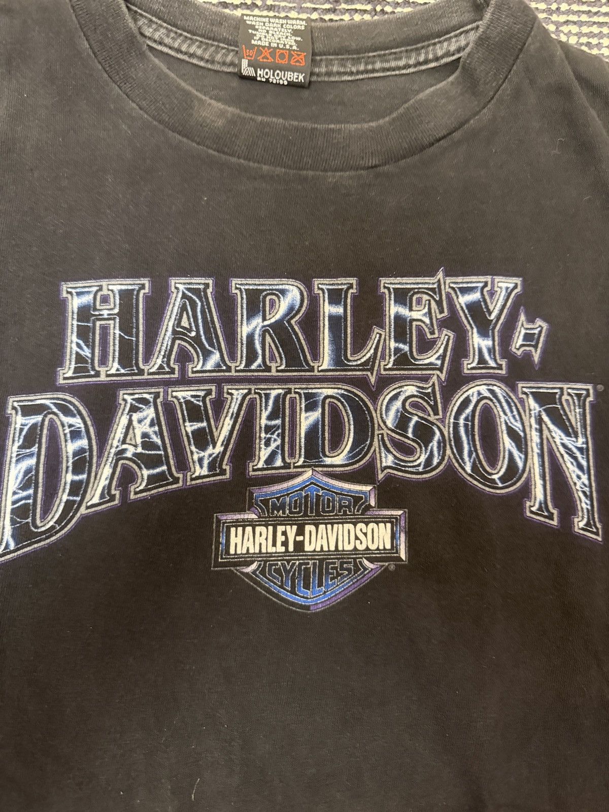 Vintage Vintage Harley Davidson T Shirt Size US L / EU 52-54 / 3 - 2 Thumbnail