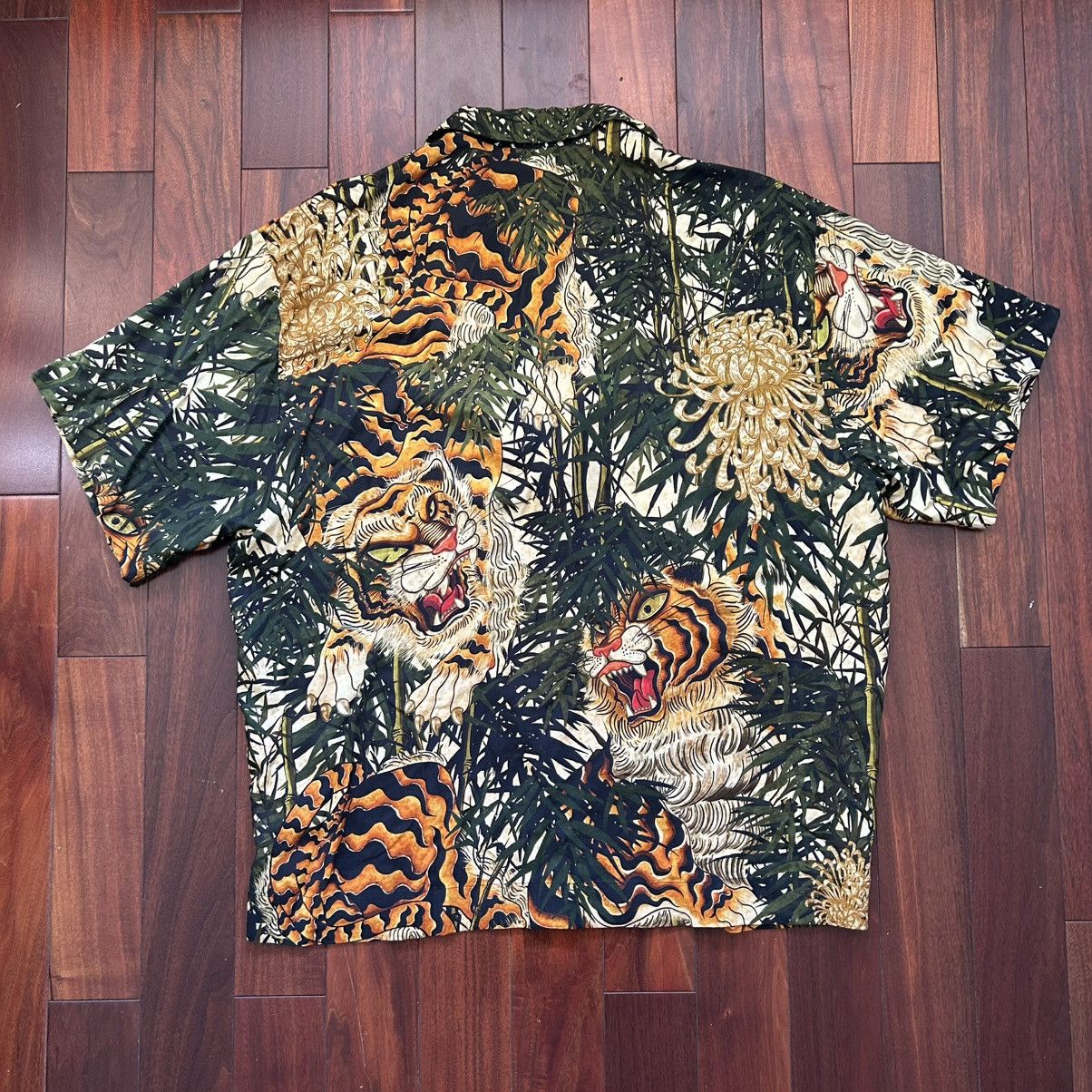 Dsquared2 Dsquared2 Tiger Print Zip-Up Shirt Size US M / EU 48-50 / 2 - 2 Thumbnail