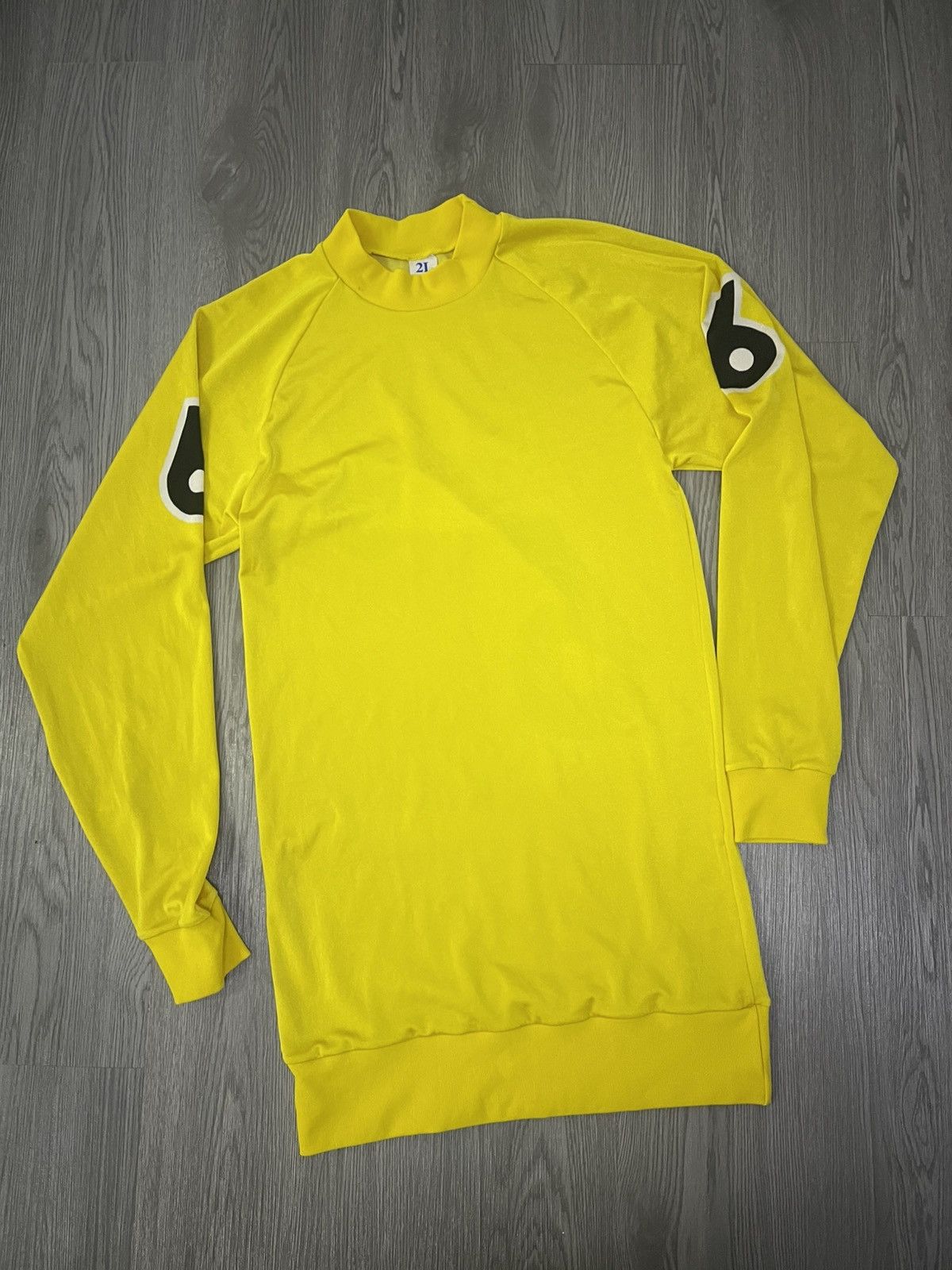 Vintage Vintage yellow Keirin Jersey Uniform No 6 pista track Size US M / EU 48-50 / 2 - 2 Thumbnail