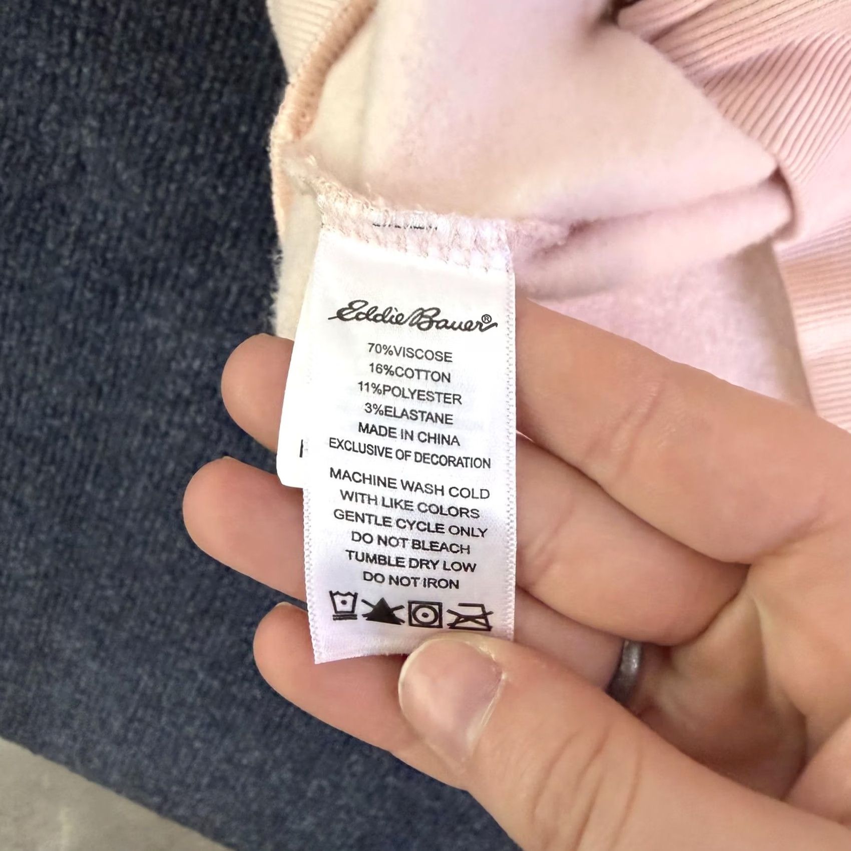 Eddie Bauer Eddie Bauer Hoodie Womens Small Pink Full Zip Raglan Sweatshirt Knit Size S / US 4 / IT 40 - 5 Thumbnail