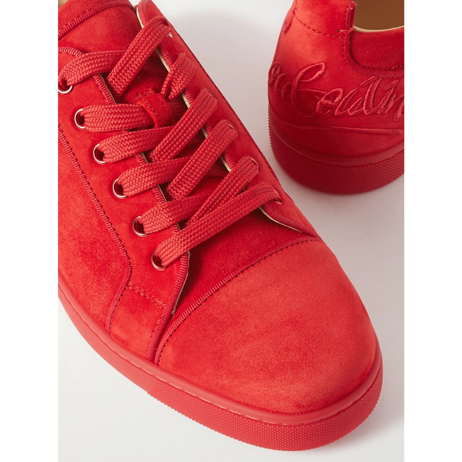 Christian Louboutin Christian Louboutin Mens Fun Louis Junior Flat Loubi Red Size US 9 / EU 42 - 8 Thumbnail