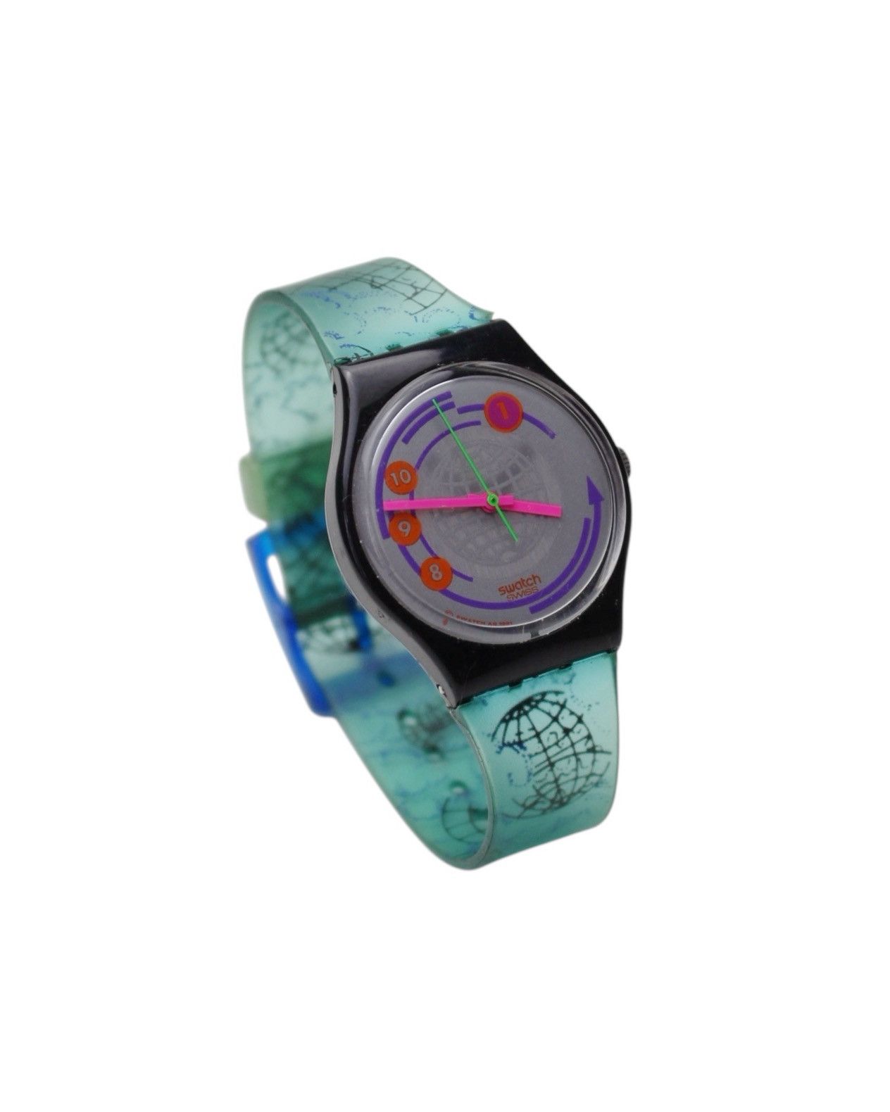 Vintage 1991 SWATCH GENT “WORLDWIDE TIME” WATCH Size ONE SIZE - 1 Thumbnail