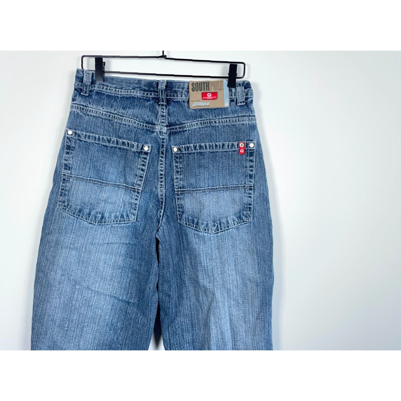 Southpole Southpole Bermuda Shorts Men 29 x 18 Blue Denim Baggy Fit Vintage Y2K Jorts Size US 29 - 4 Thumbnail