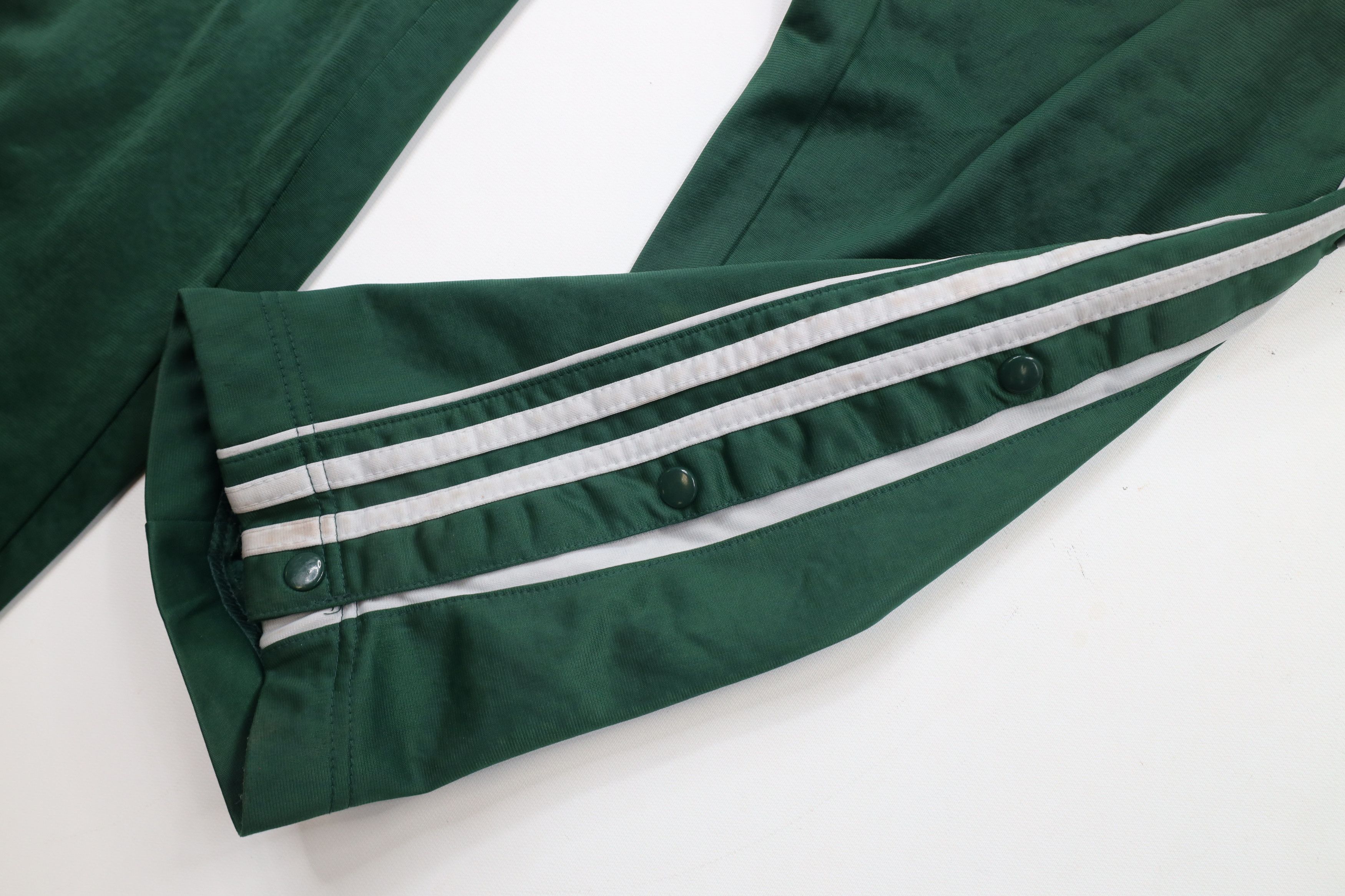Vintage Vintage 90s Streetwear Striped Tearaway Sweatpants Green Size US 36 / EU 52 - 5 Thumbnail