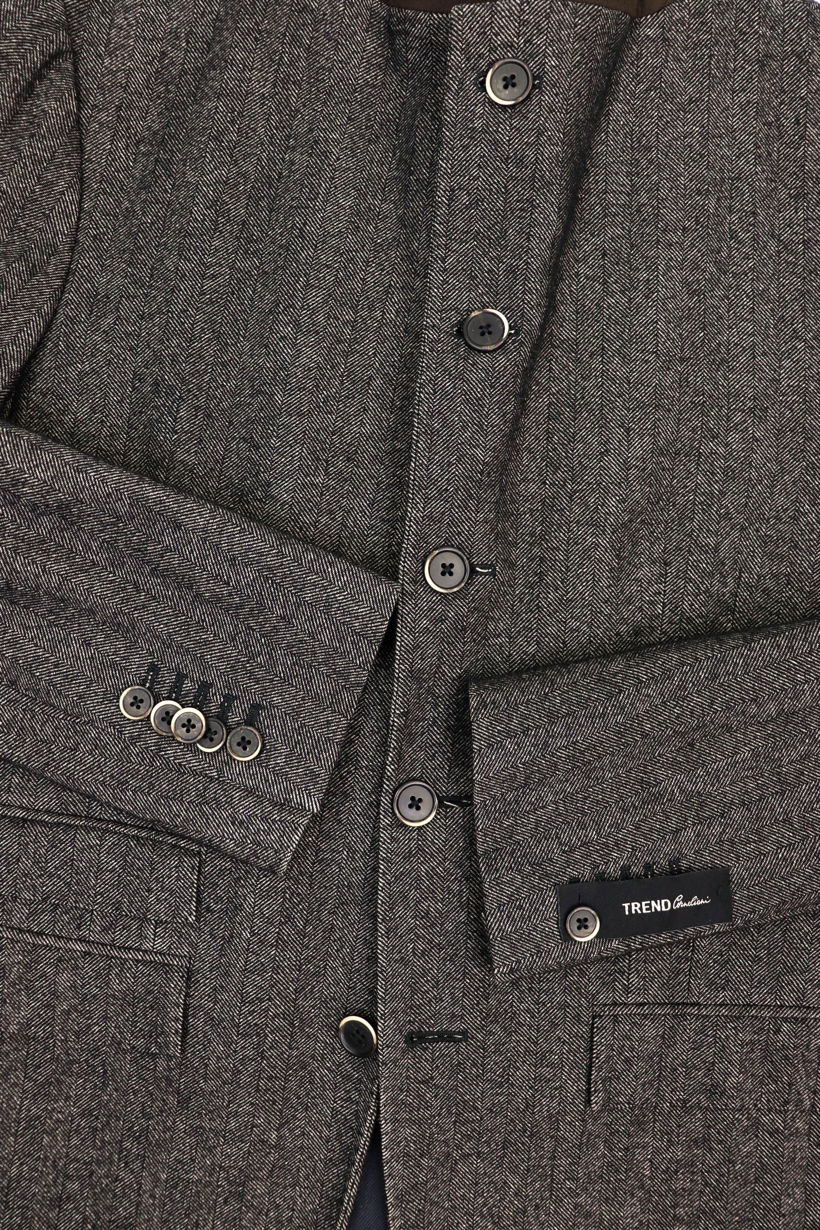 Corneliani Corneliani Trend Herringbone Wool Sport Coat Blazer Jacket Size US M / EU 48-50 / 2 - 11 Thumbnail