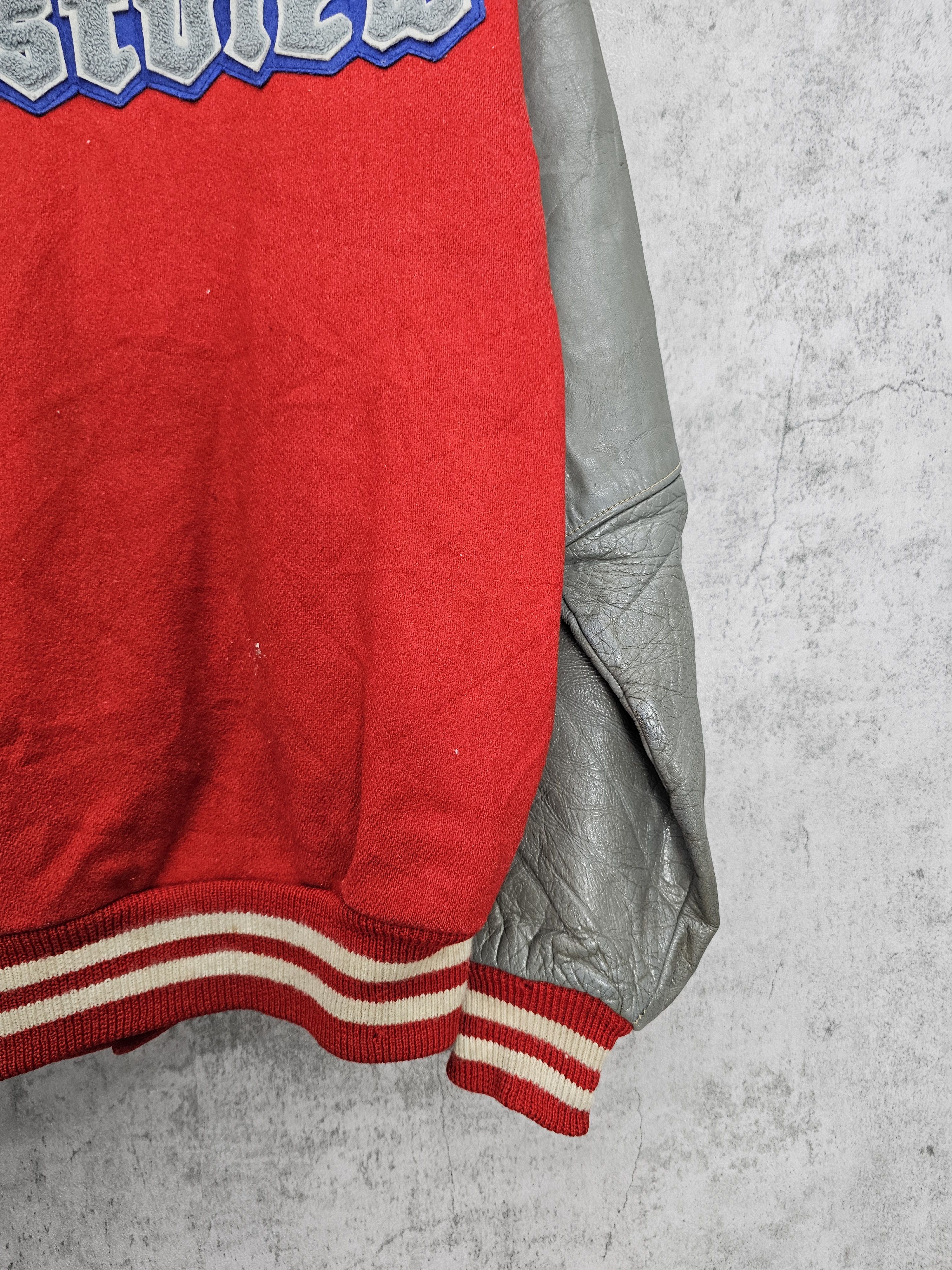Other Vintage WESTVIEW LEYDEN Wool Leather Varsity Jacket J0098 Size US L / EU 52-54 / 3 - 4 Thumbnail