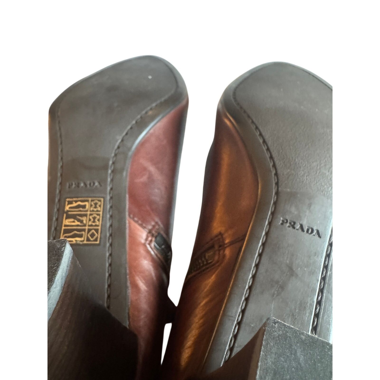 Prada Prada 90s Brown Leather booties Size US 9.5 / IT 39.5 - 6 Thumbnail