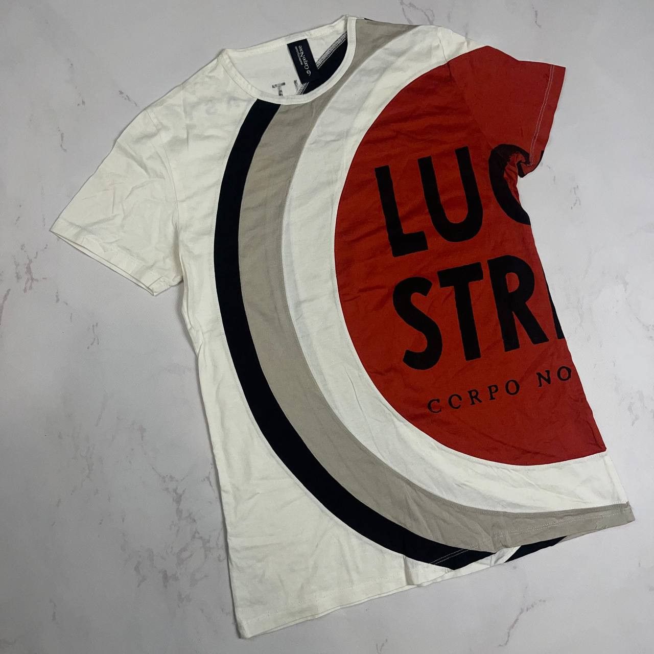 Vintage Band Tees × Vintage Other Lucky Stripe T-Shirt S Size Size US S / EU 44-46 / 1 - 2 Thumbnail