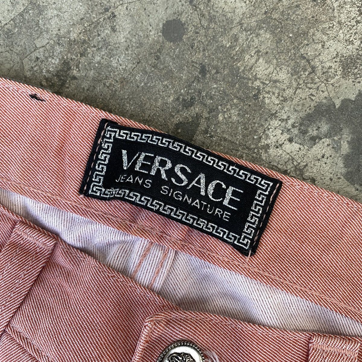 Versace × Versace Jeans Couture Versace Jeans Signature Soft Pink Denim Pants Size US 27 - 5 Thumbnail