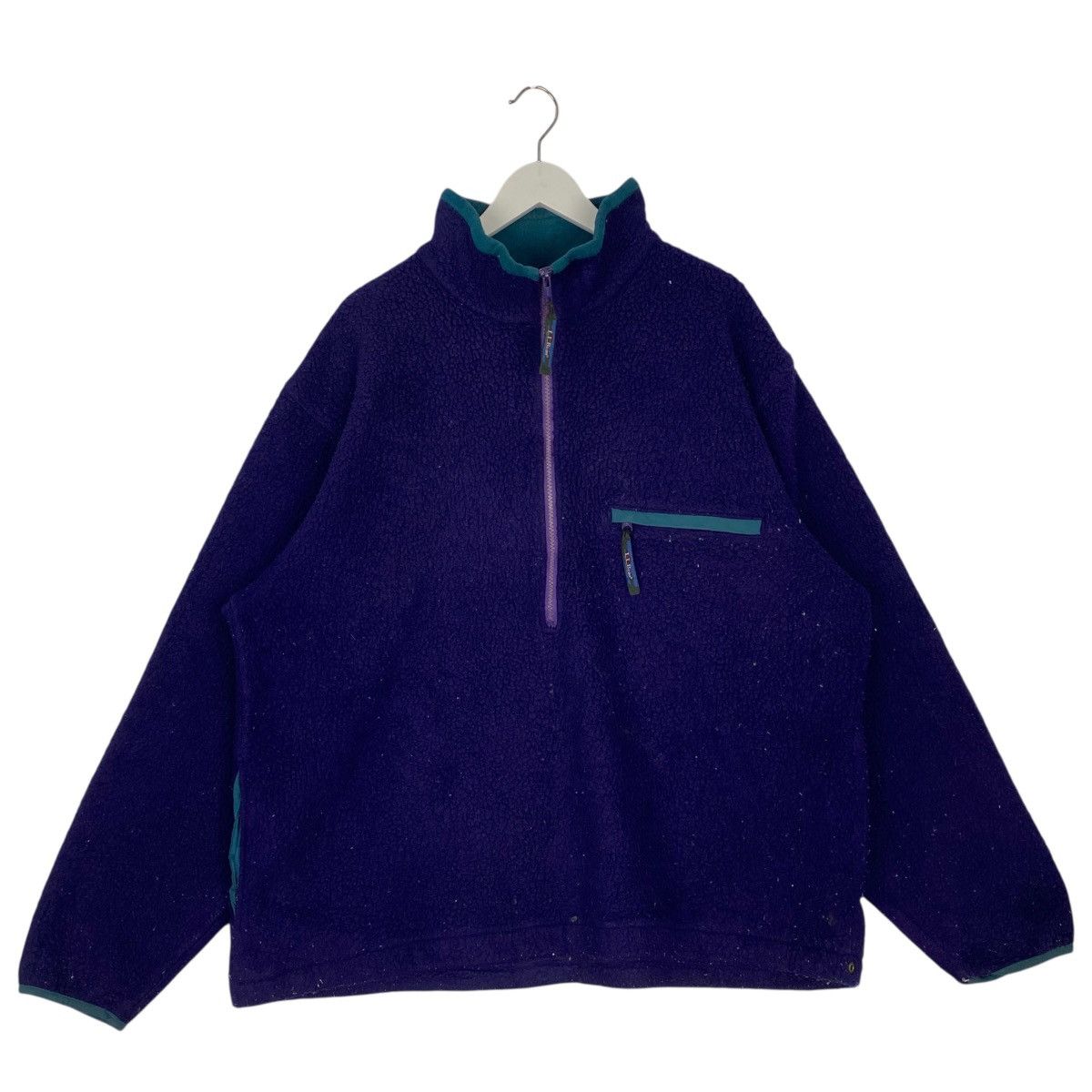 Other Vintage 90s LL Bean Half Zipper Fleece Sweater NavyBlue Sz M Size US M / EU 48-50 / 2 - 1 Thumbnail