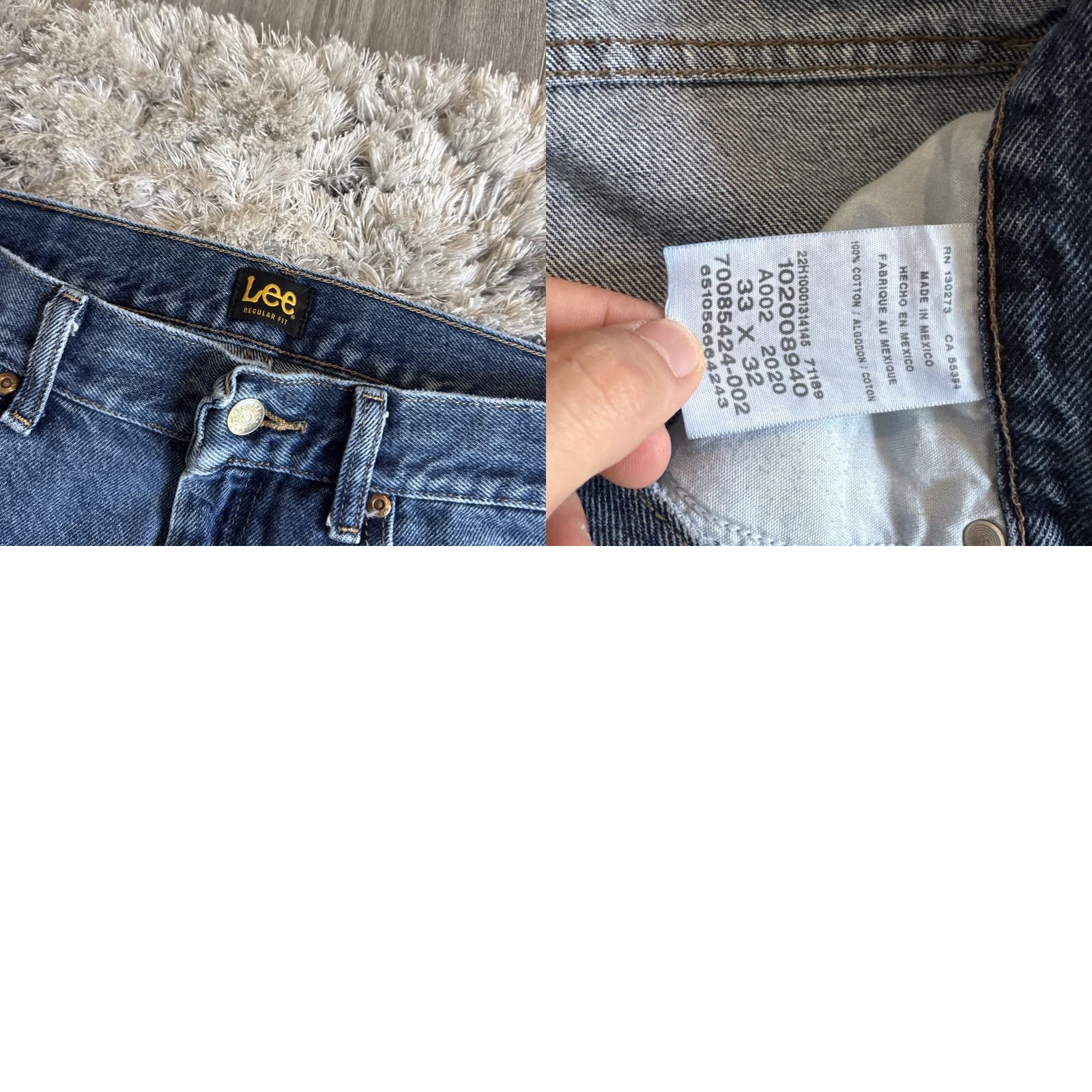 Lee VINTAGE Lee Jeans Men’s Size 33x32 Blue Denim Straight Casual Fit Workwear 00’s Size US 32 / EU 48 - 8 Thumbnail