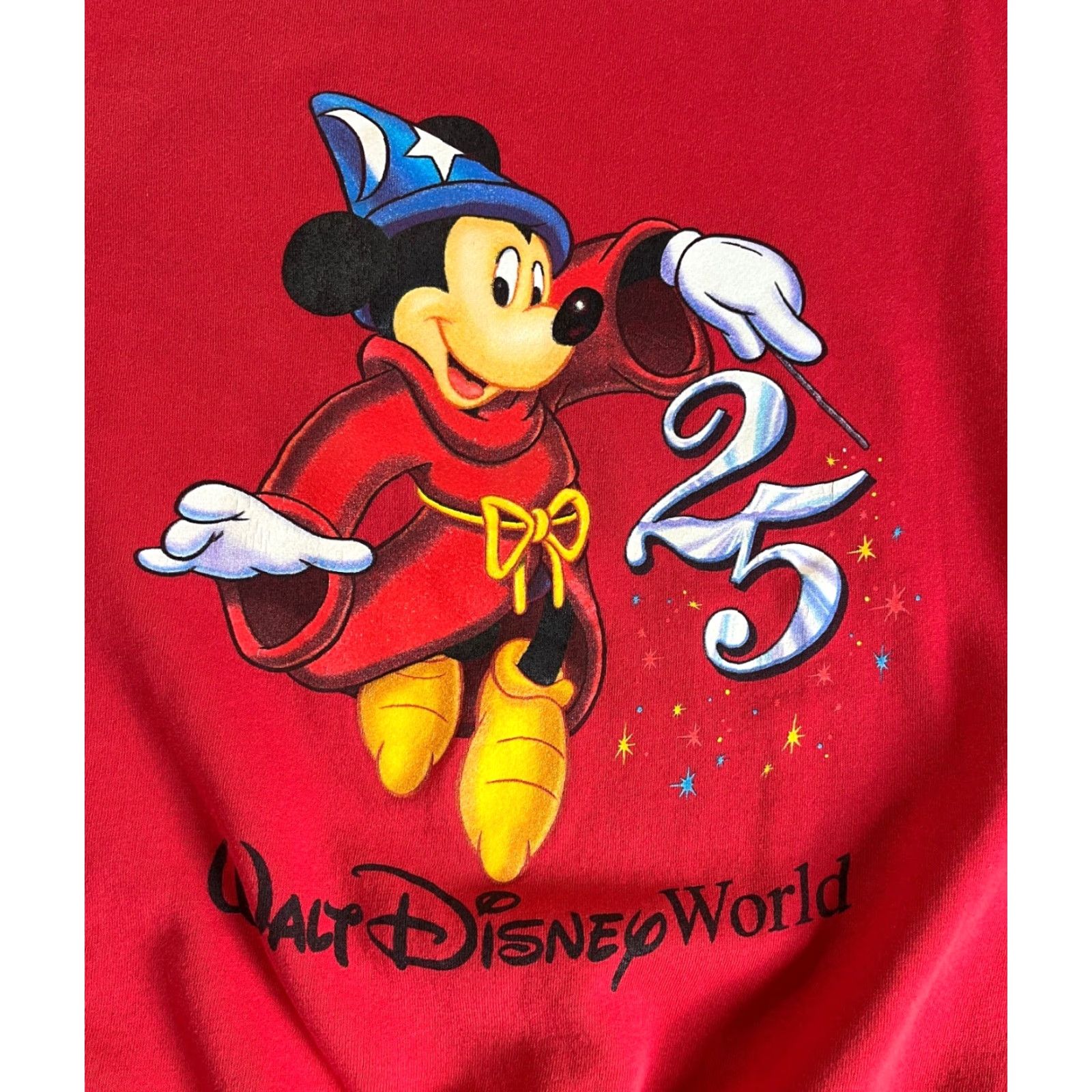 Disney VINTAGE Mickey, Inc Sweatshirt Mickey Mouse 25 Crewneck USA Disney Red L Mens Size US L / EU 52-54 / 3 - 4 Thumbnail