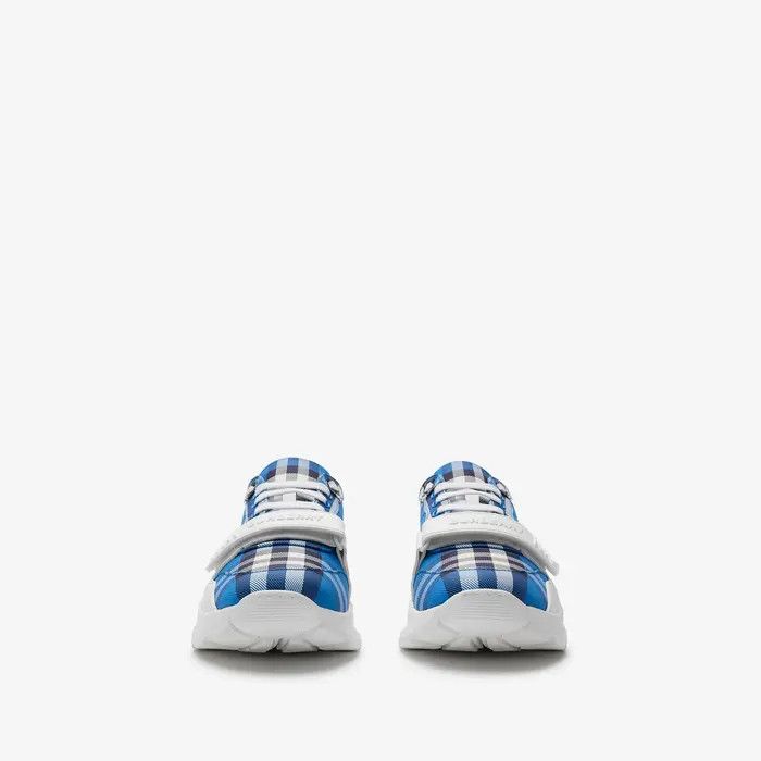 Balenciaga os11x0226 Check Sneakers In White/Blue Size US 13 / EU 46 - 3 Thumbnail