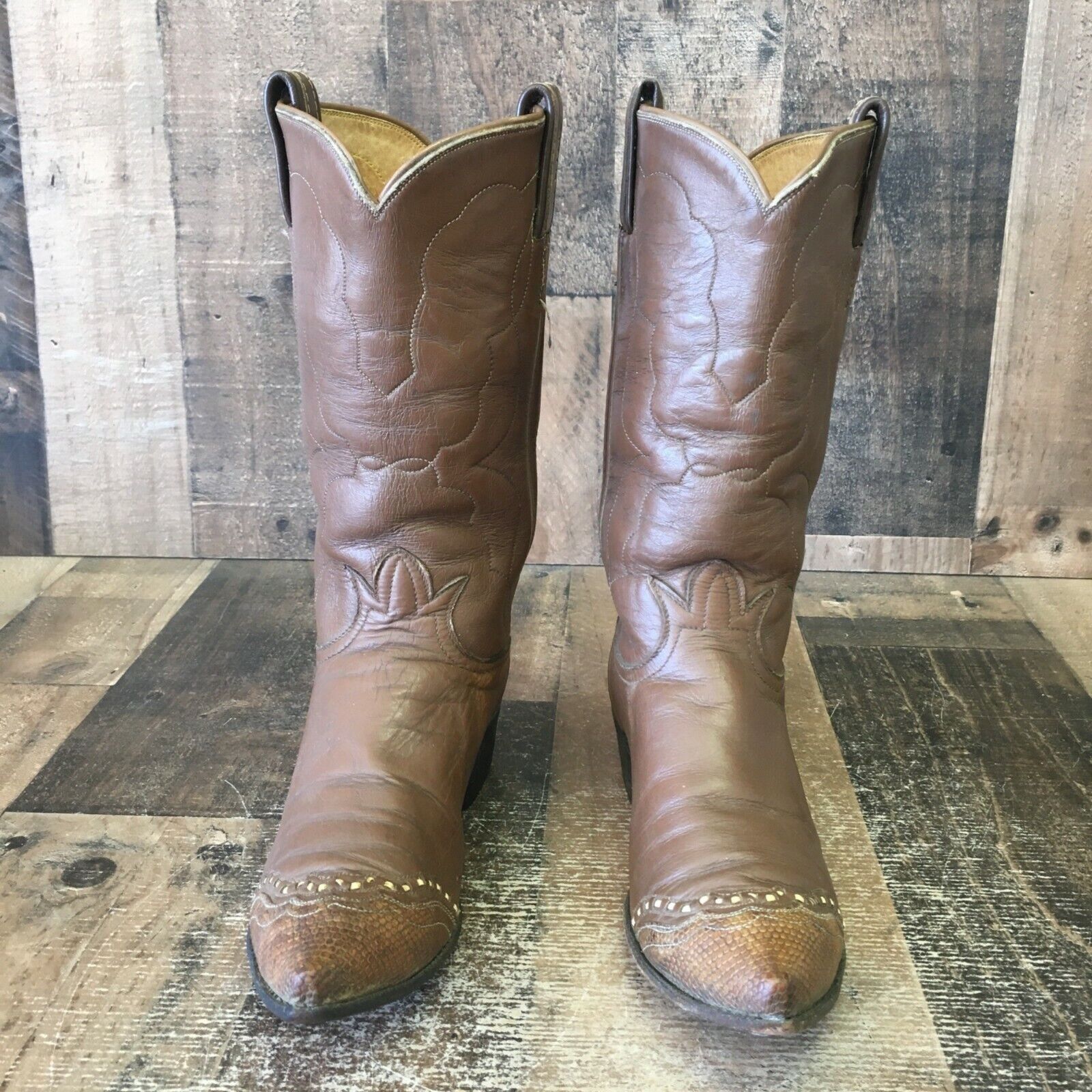 Tony Lama Tony Lama Vintage Pointed Toe Cowboy Boots Womens 5.5 B Size US 5.5 / IT 35.5 - 7 Thumbnail