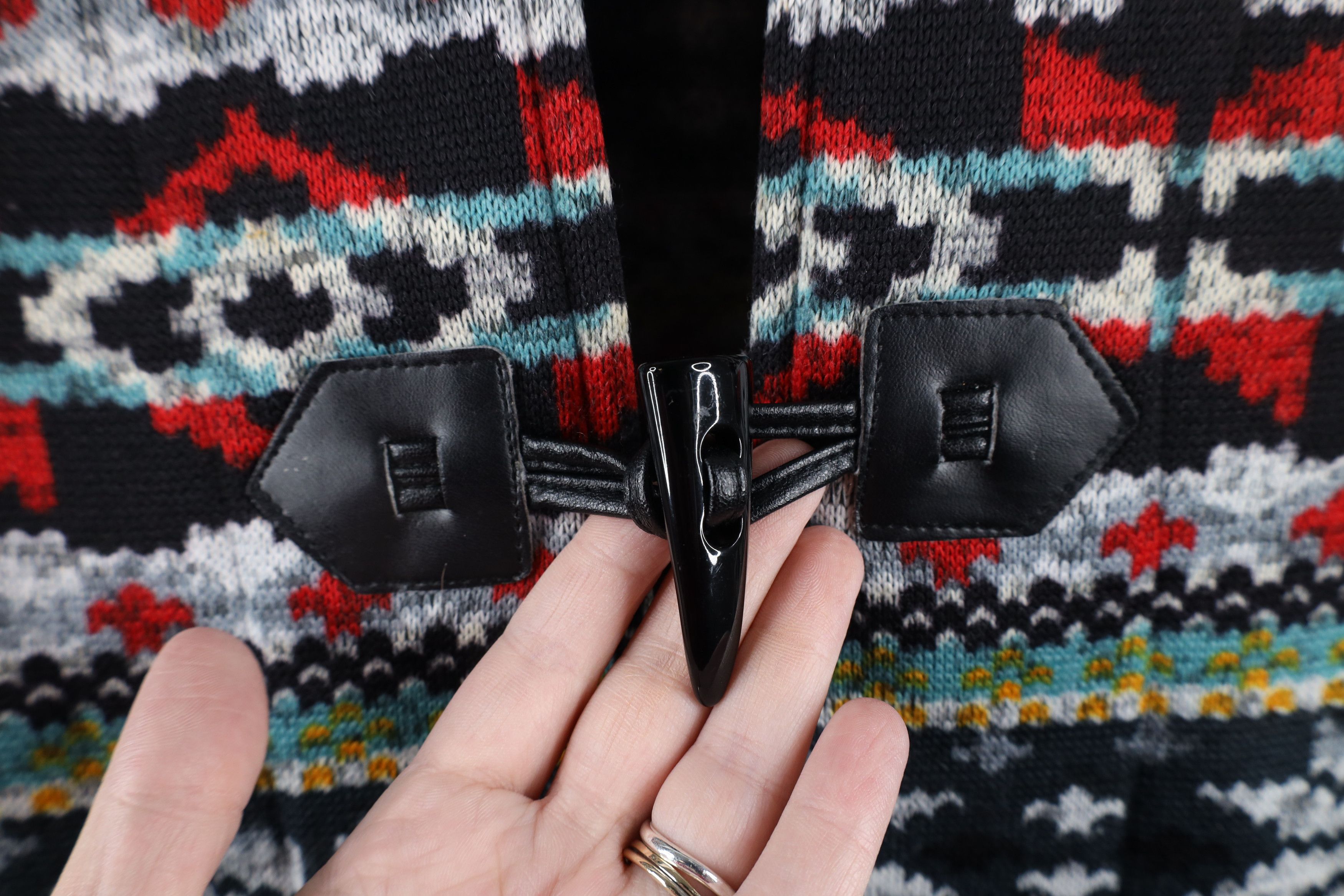 Vintage Vintage 90s Streetwear Knit Toggle Button Cardigan Sweater Size L / US 10 / IT 46 - 4 Thumbnail