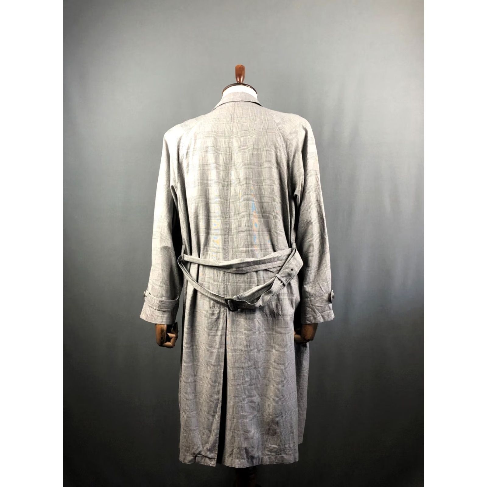 Herno Herno Coat Men Size 48 Gray Check Lightweight Belted Overcoat Casual Autumn Spring Size US M / EU 48-50 / 2 - 3 Thumbnail