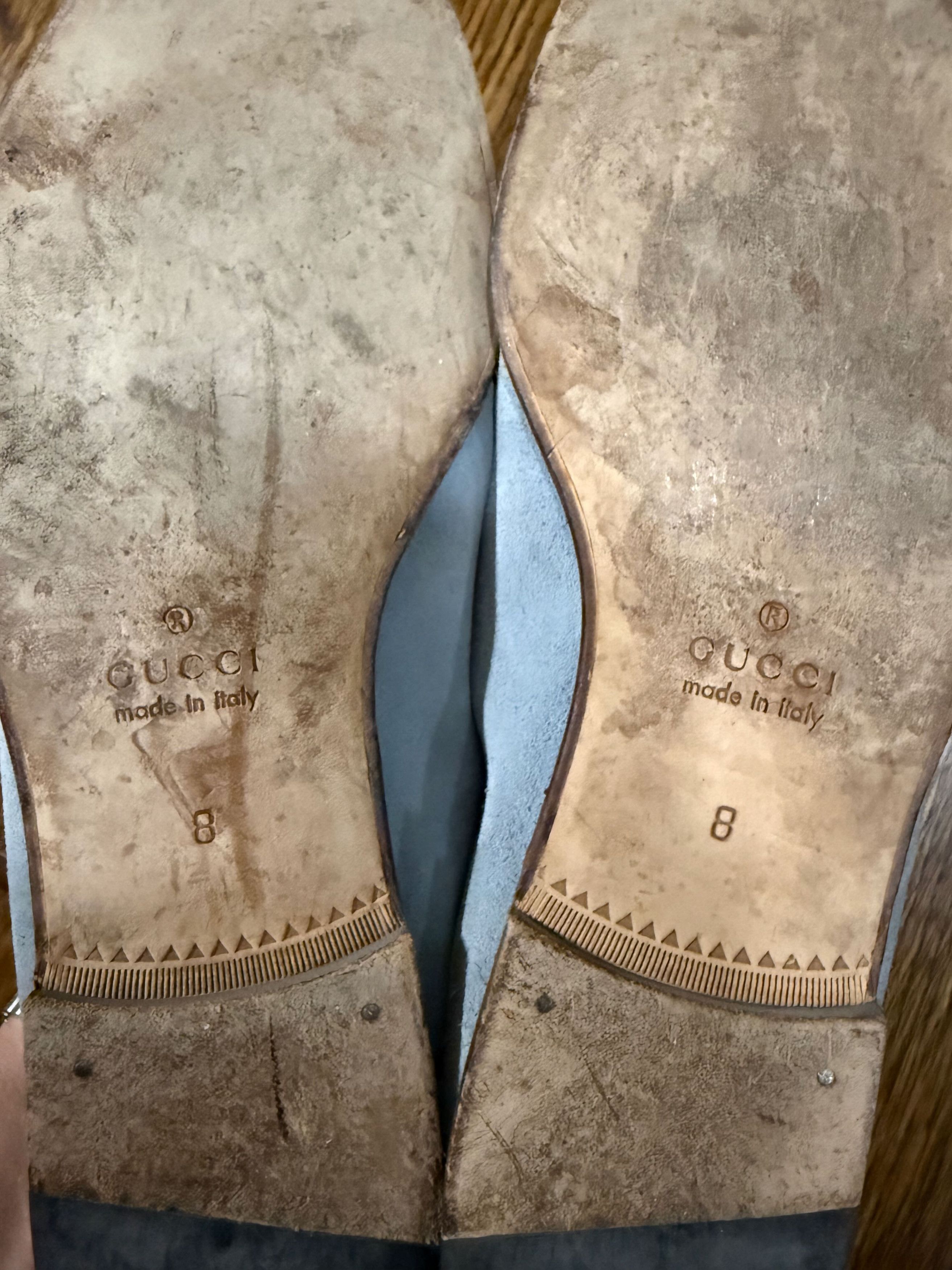 Gucci Gucci Bamboo Tassel Loafers Light Blue Suede Made in Italy Size US 9 / EU 42 - 10 Thumbnail
