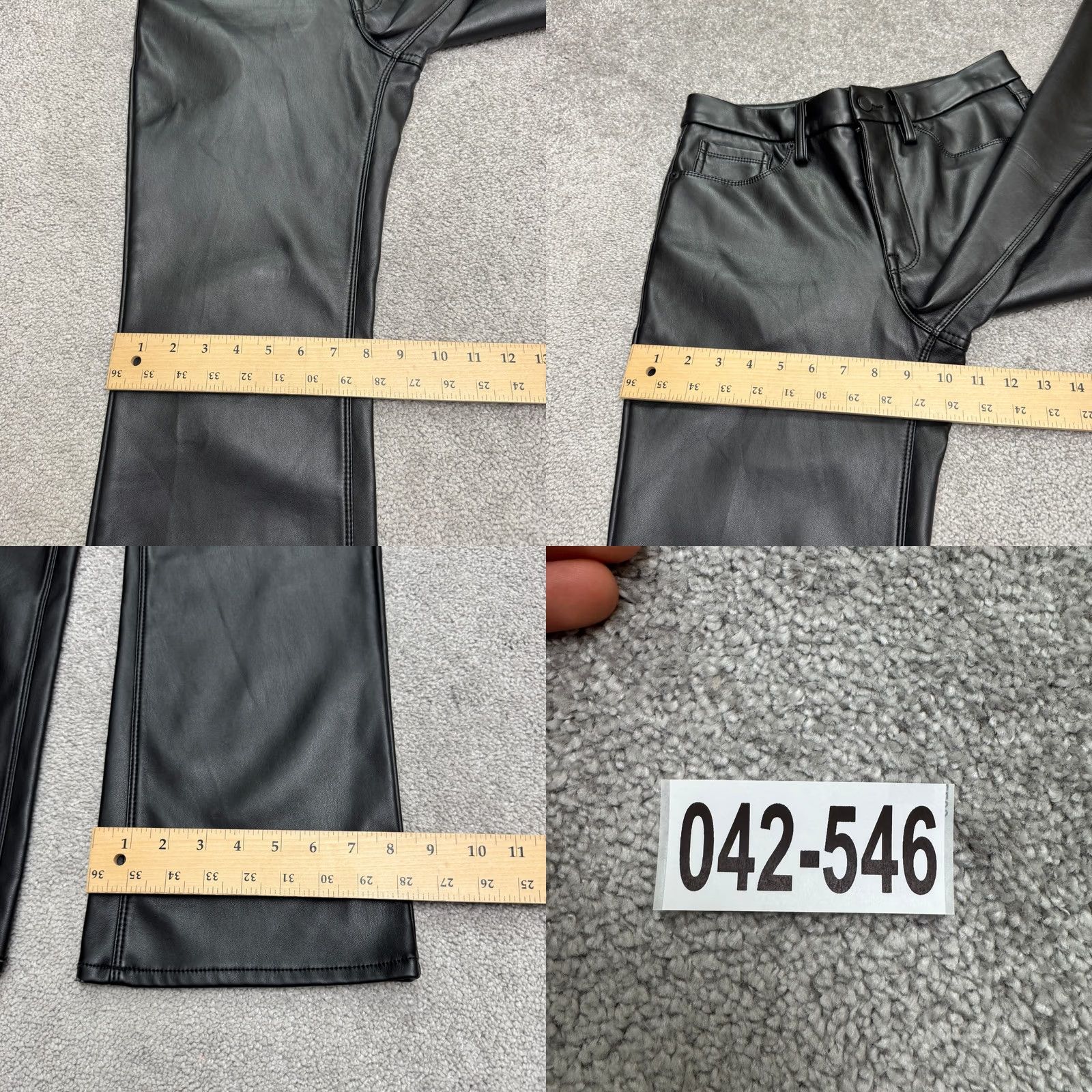 Good American Good American Women Black Bootcut Ankle Trouser Pants 8 High Rise Size 30" / US 8 / IT 44 - 10 Thumbnail
