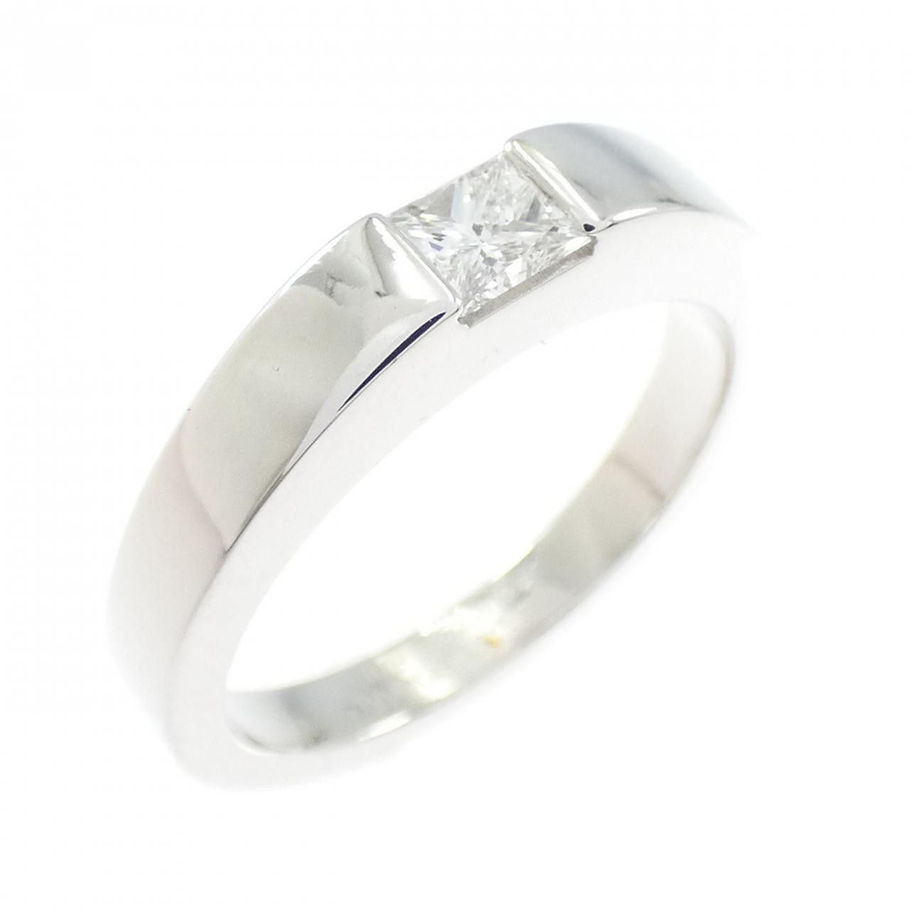 Cartier Cartier Cartier Tank 750 White Gold Diamond Ring Size 9.5 Precious Metal Ring DUTY FREE for USA Size ONE SIZE - 1 Thumbnail
