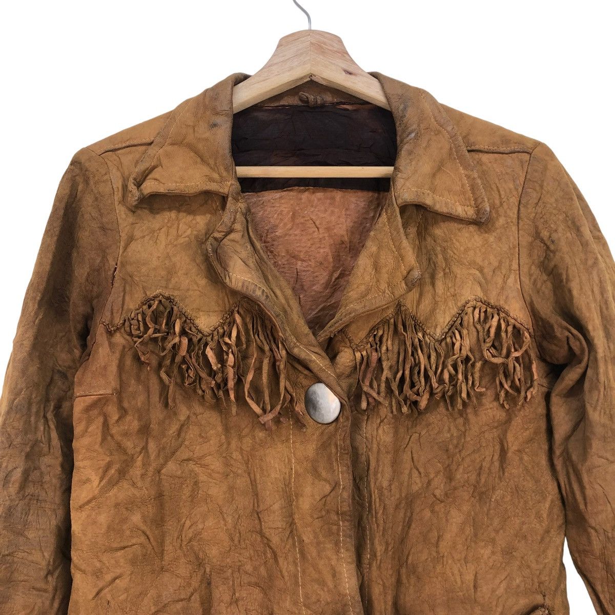 Buzz Rickson's 🔥United Carr Western Cowboy Jacket Fringed Leather Size S / US 4 / IT 40 - 3 Thumbnail