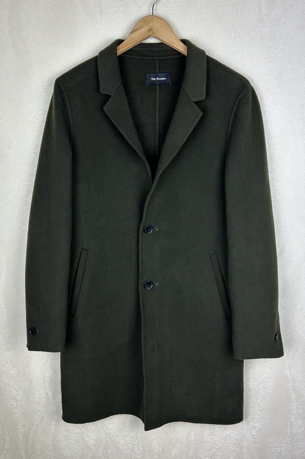 Designer × The Kooples The Kooples Khaki 100% Wool Coat Overcoat Jacket Size 46 / S Size US S / EU 44-46 / 1 - 1 Thumbnail
