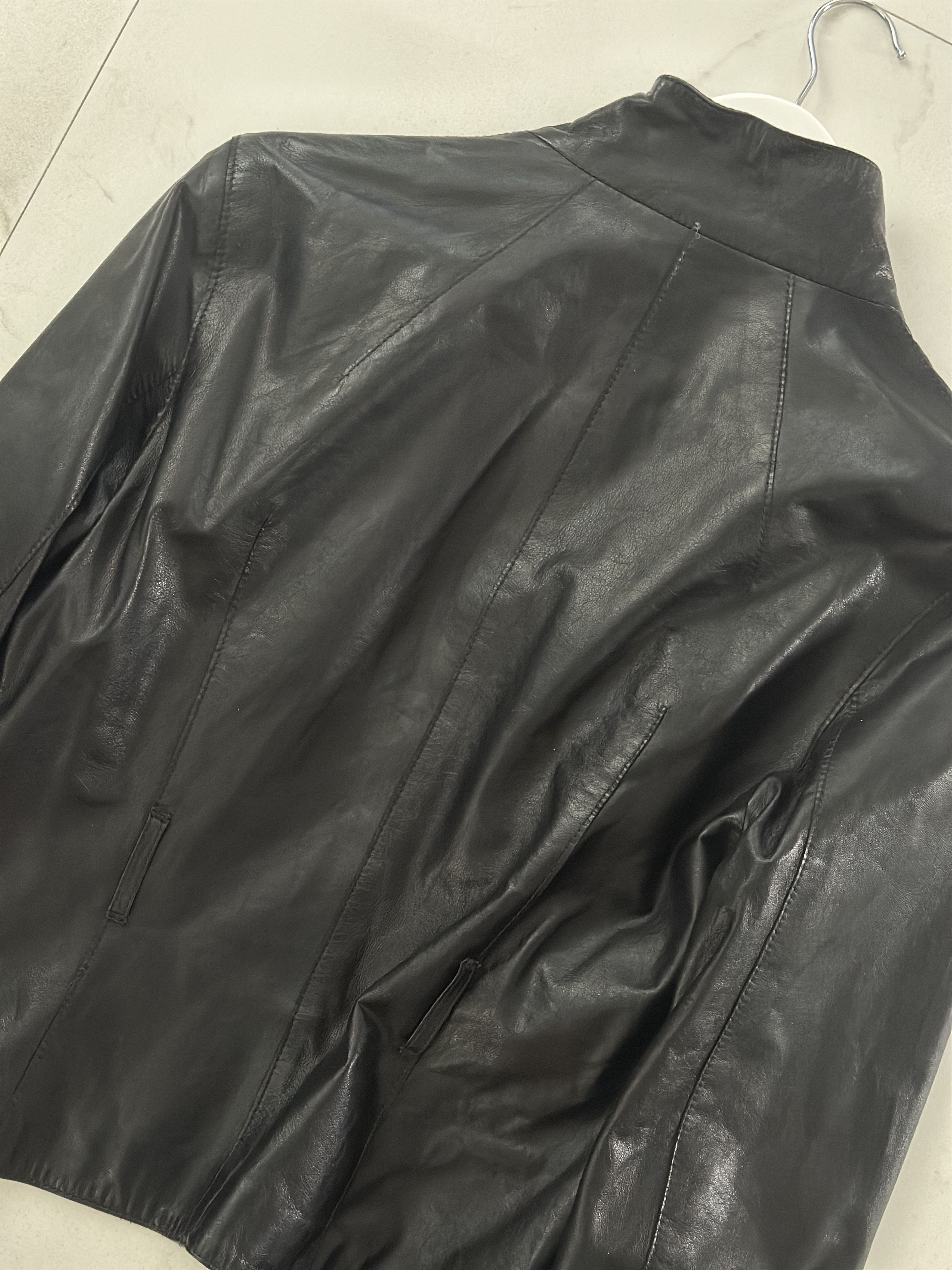 Other Women’s Leather Black Jacket ZAFFERS Size S / US 4 / IT 40 - 7 Thumbnail