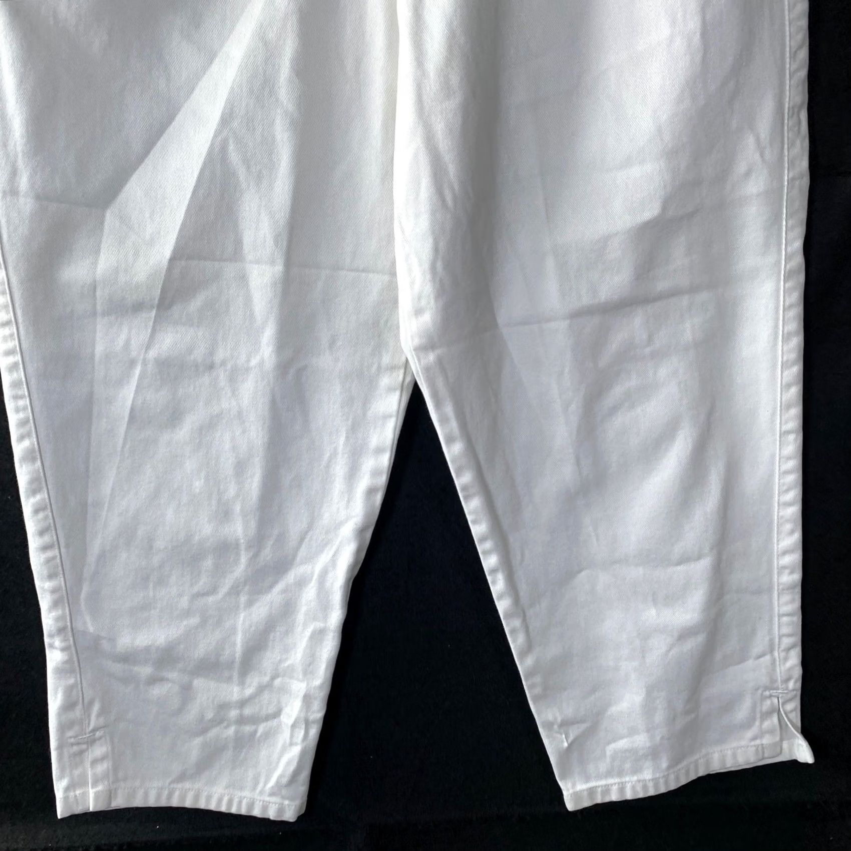 Talbots VINTAGE Talbots Jeans White Capri 16P 100% Cotton Petite High Rise Women Denim 5-Pocket Capris Size 38" / US 16 / IT 52 - 3 Thumbnail