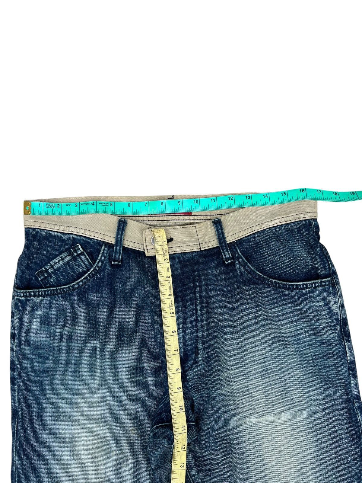 Edwin 2000s Edwin E-Function Mud Wash Fade Denim Bootcut Jeans Size US 32 / EU 48 - 4 Thumbnail
